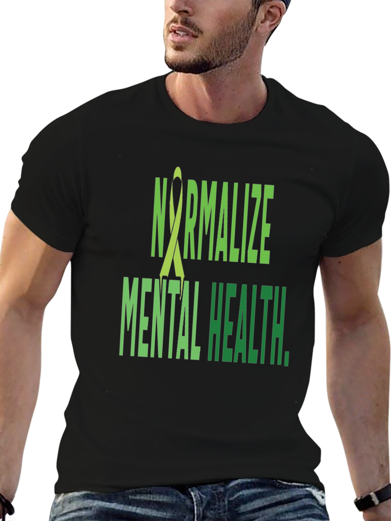Normalize Mental Health T-Shirt - Black