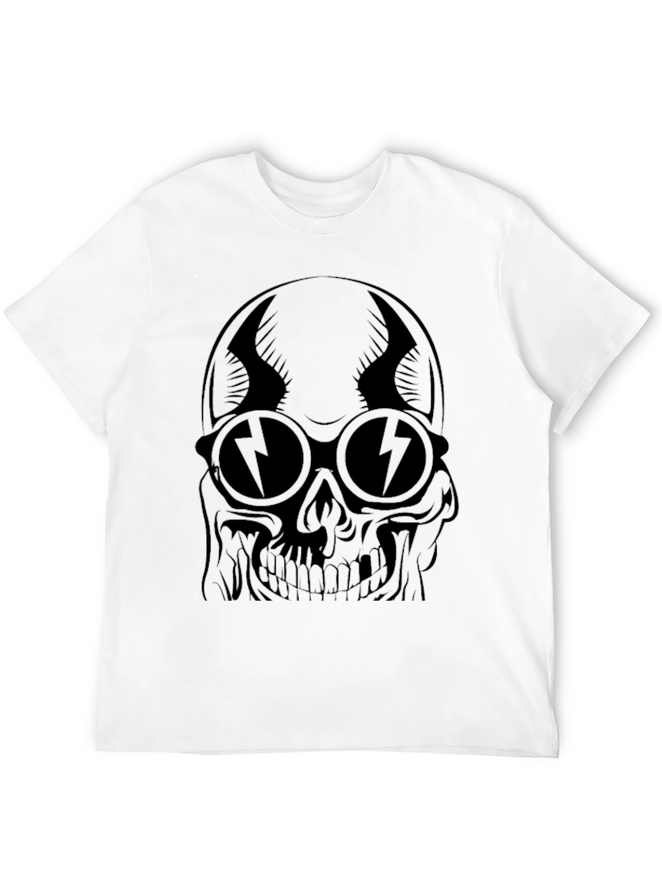 Skull with Sunglasses Graphic Tee