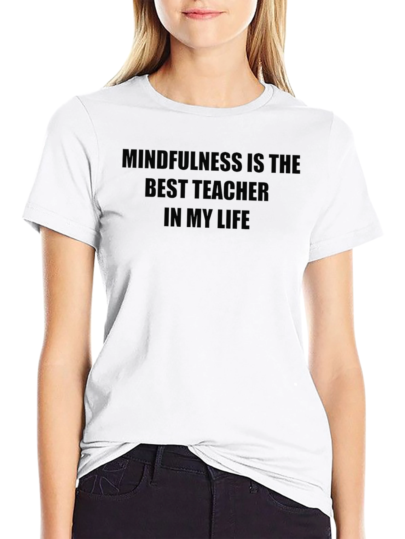 Mindfulness Best Teacher Graphic Tee - Relaxed Fit