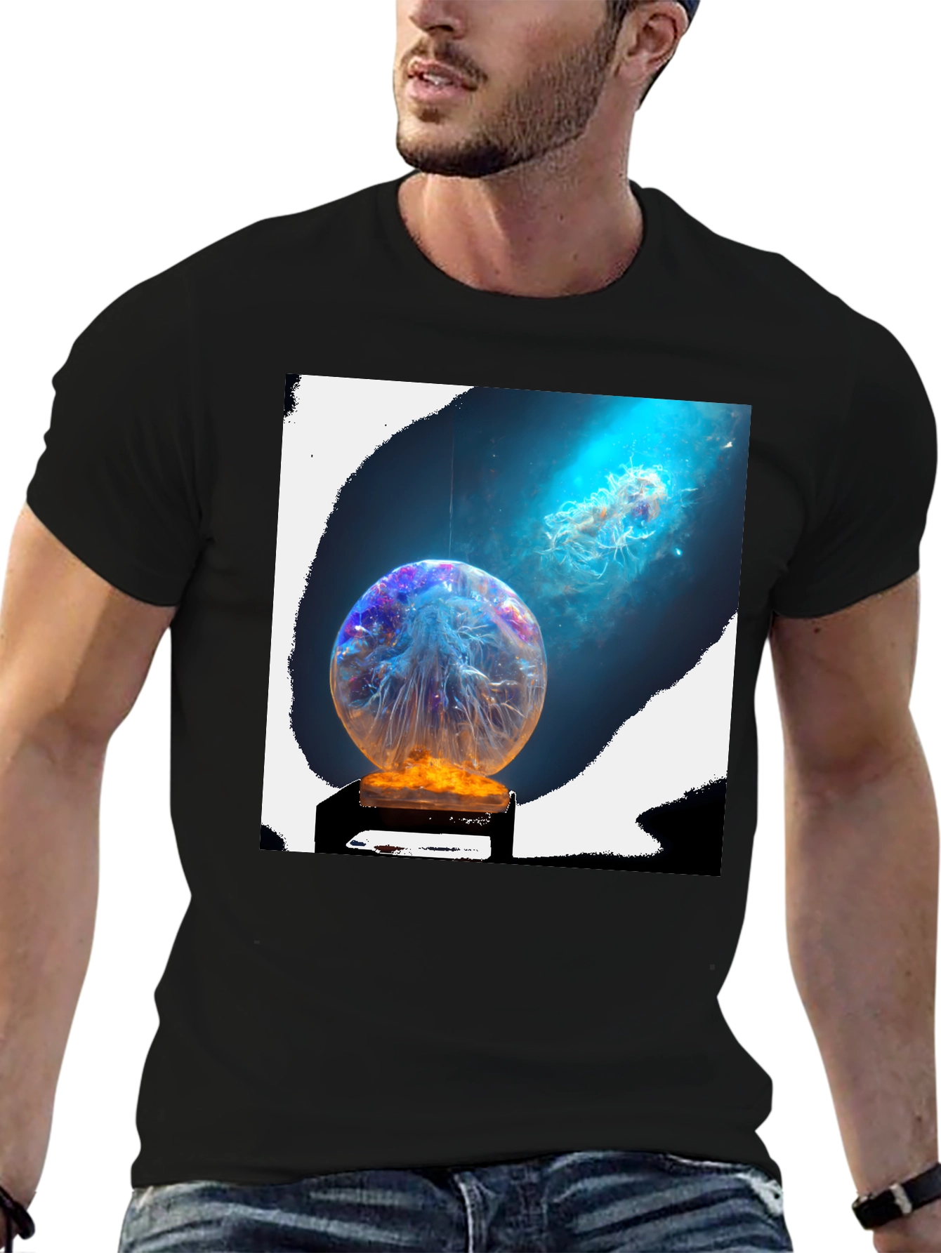 Mystic Jellyfish Sphere Graphic Tee