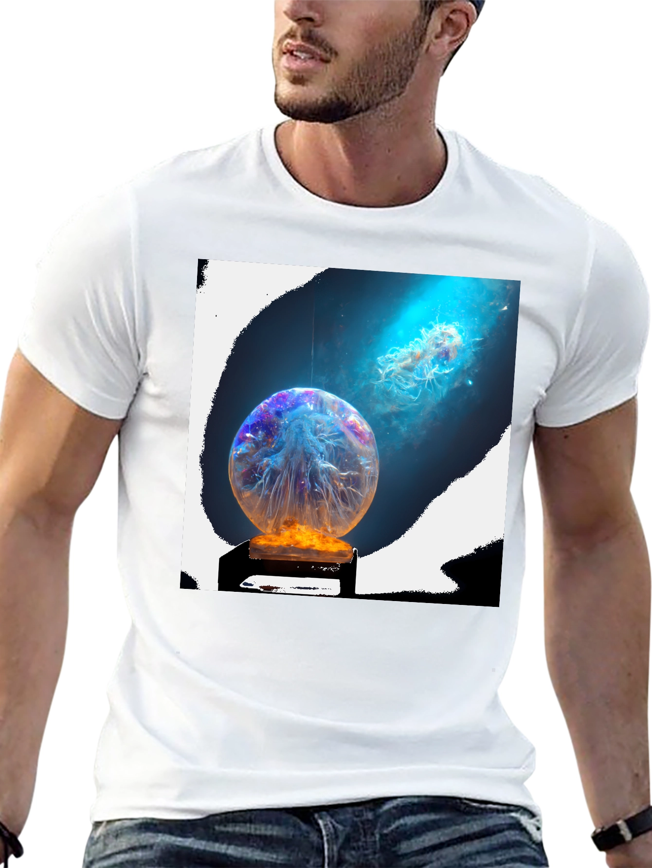 Mystic Jellyfish Sphere Graphic Tee