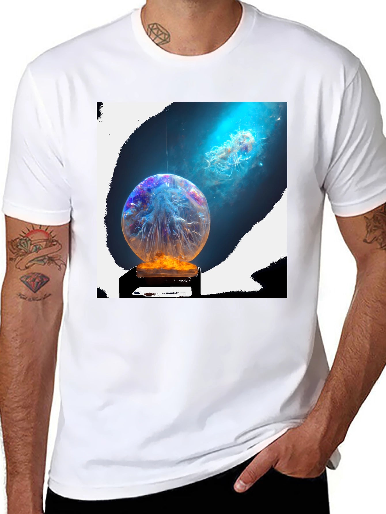 Mystic Jellyfish Sphere Graphic Tee