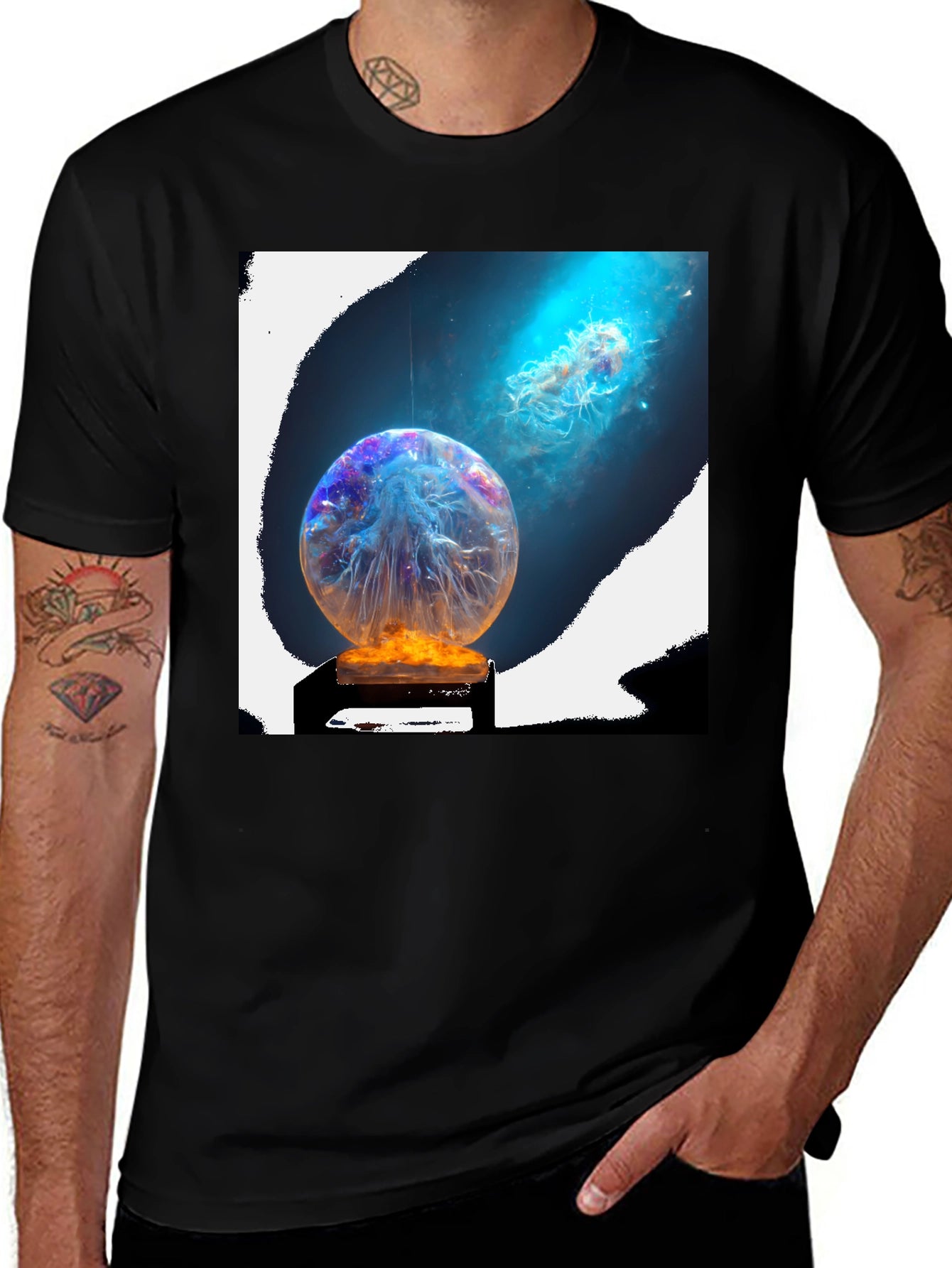 Mystic Jellyfish Sphere Graphic Tee