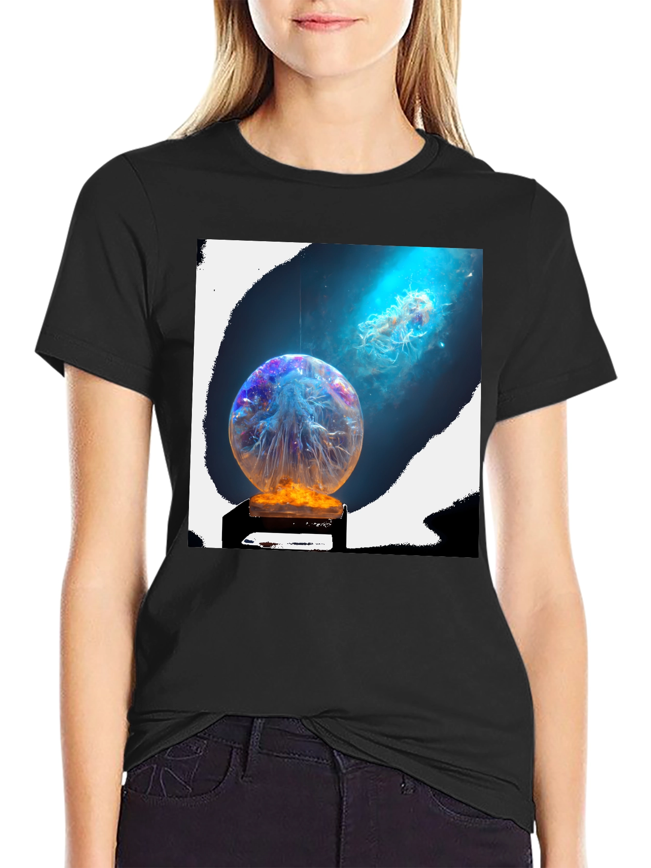Mystic Jellyfish Sphere Graphic Tee