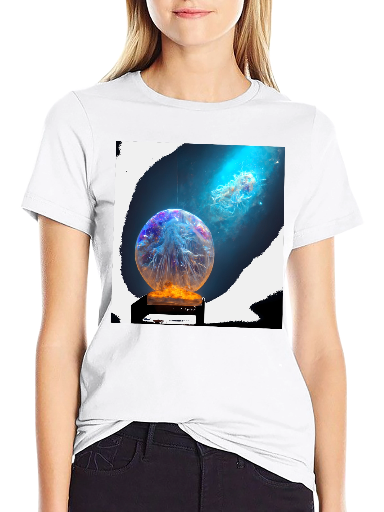 Mystic Jellyfish Sphere Graphic Tee