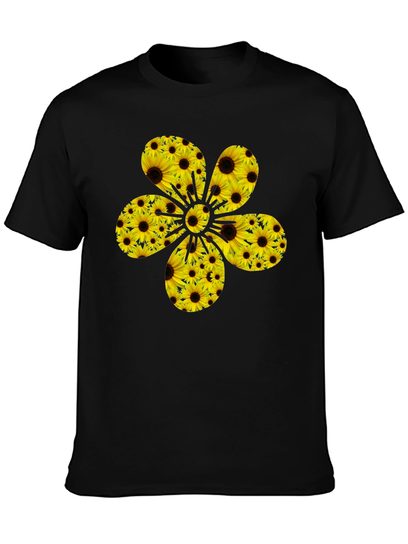 Sunflower Power T-Shirt - Black