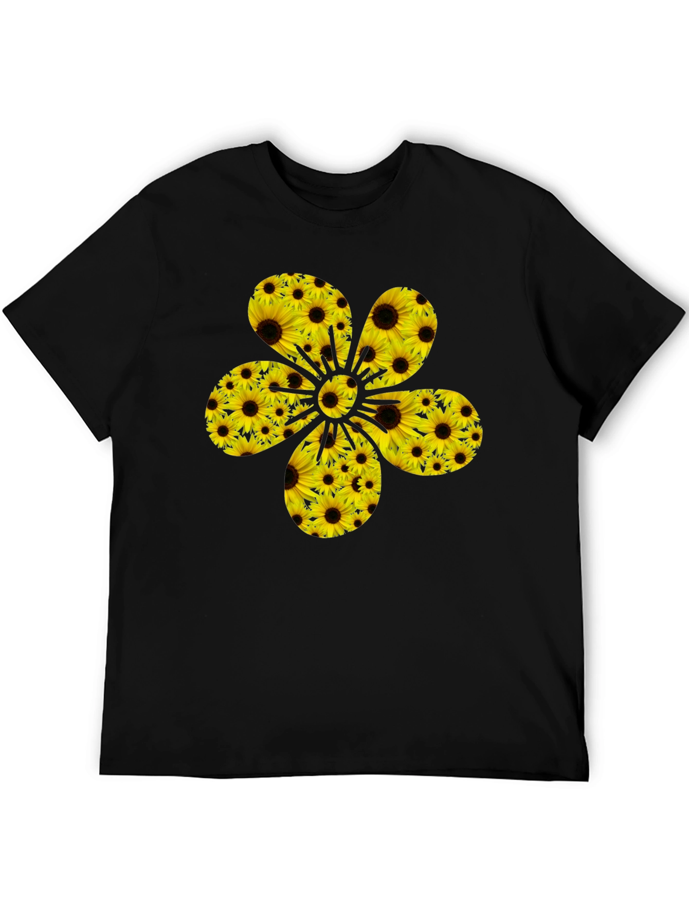 Sunflower Power T-Shirt - Black