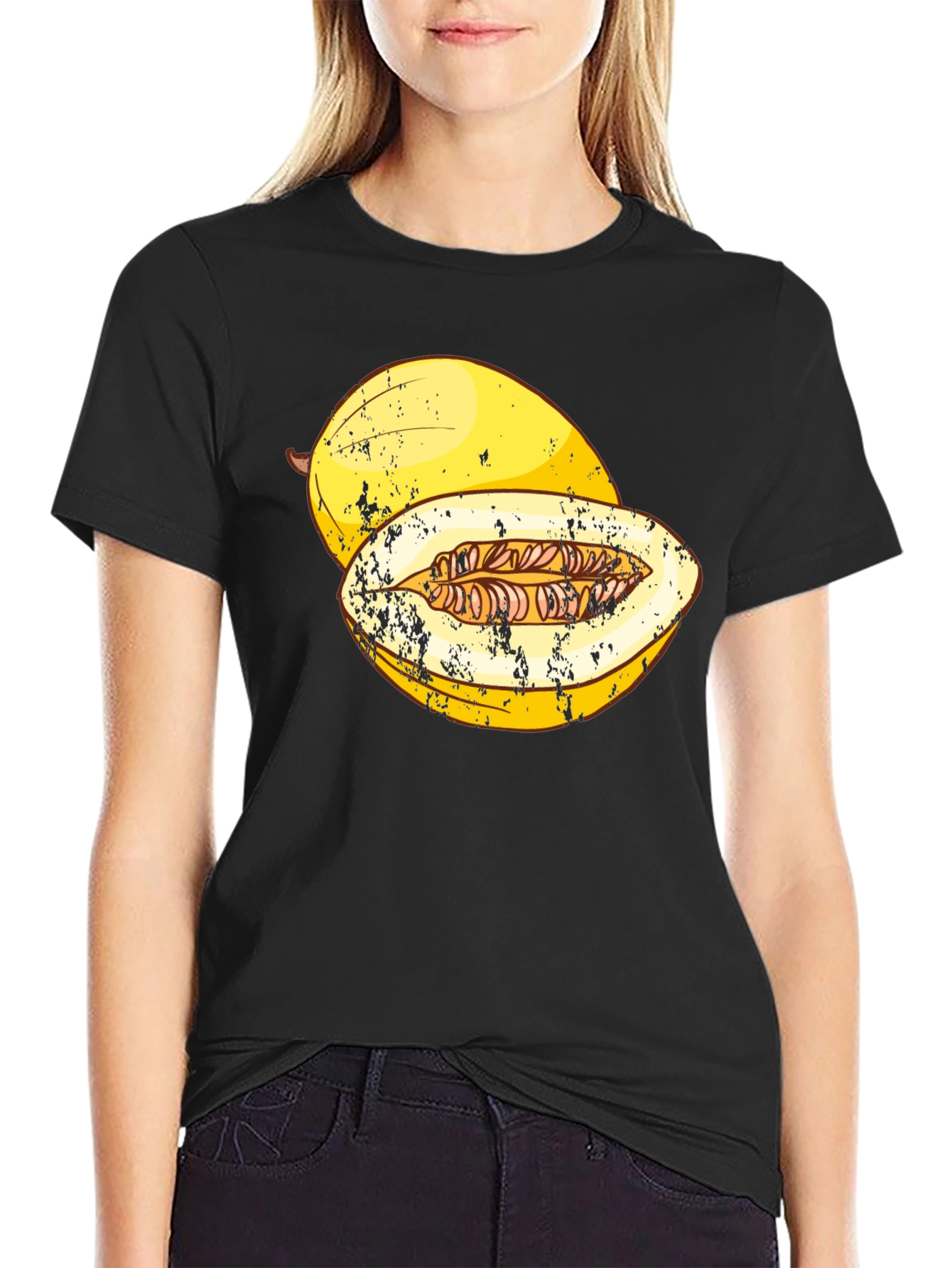 Melon Graphic T-Shirt - Funny Fruit Tee