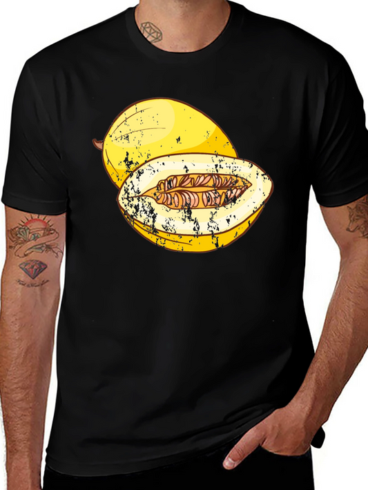 Melon Graphic T-Shirt - Funny Fruit Tee