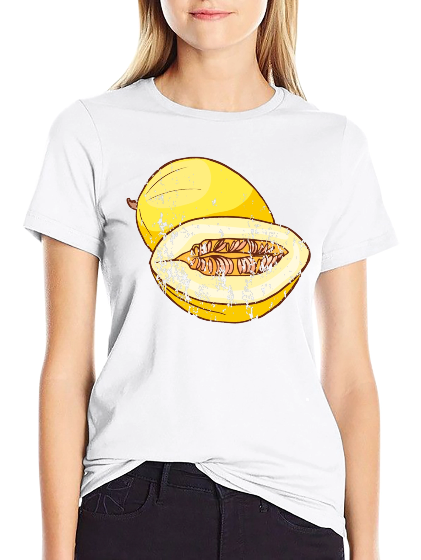 Melon Graphic T-Shirt - Funny Fruit Tee