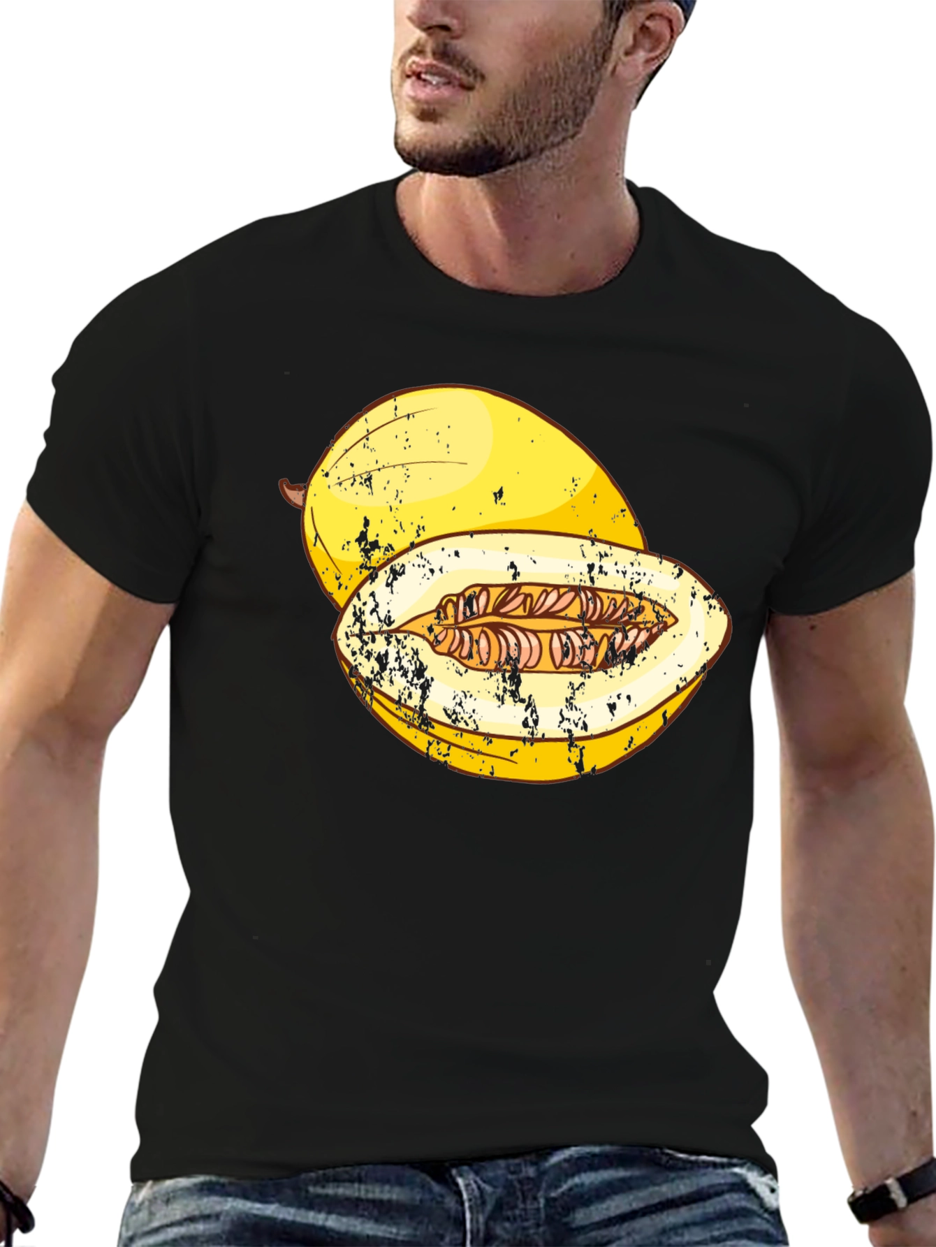 Melon Graphic T-Shirt - Funny Fruit Tee