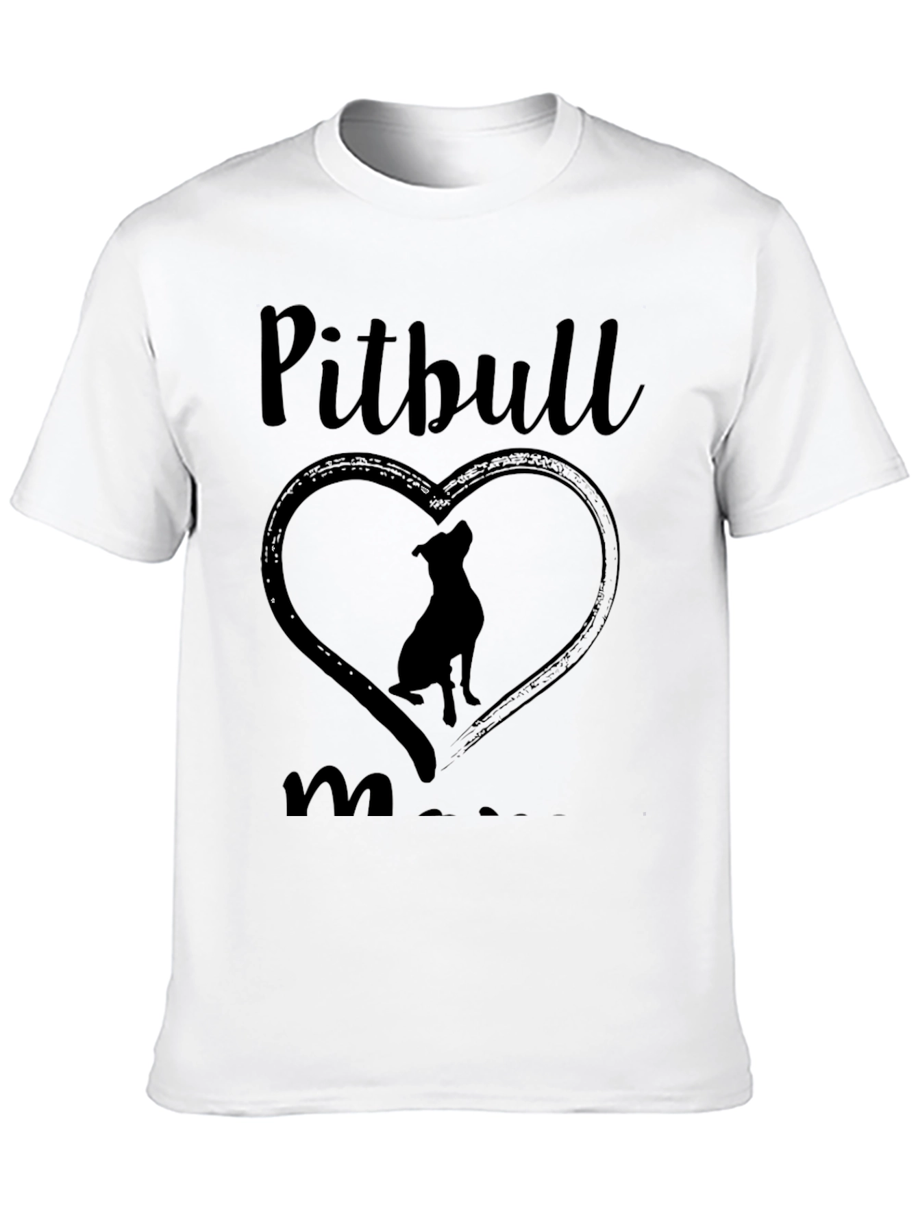 Pitbull Mom Graphic Tee - Love My Pitbull