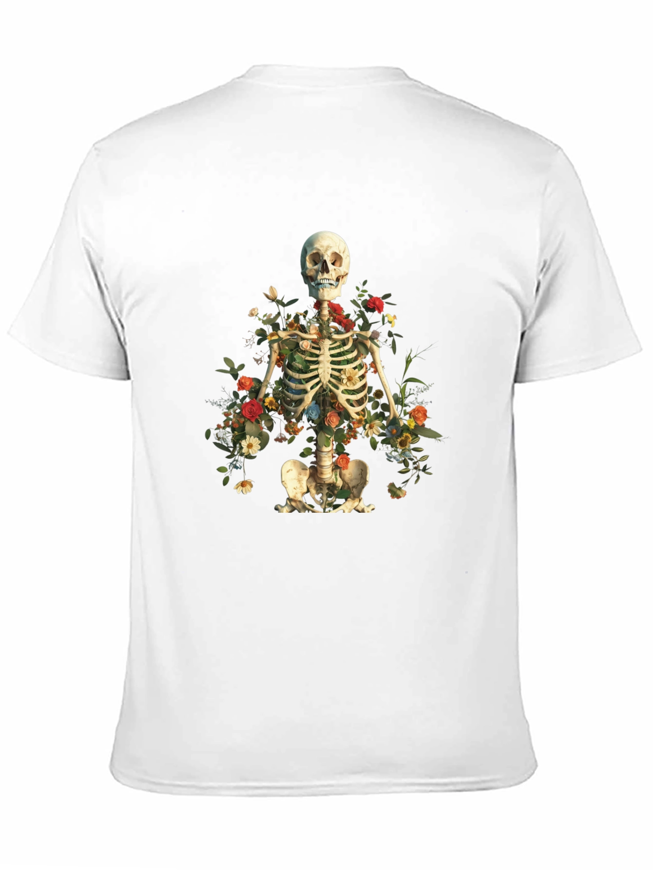 Floral Skeleton Graphic Tee