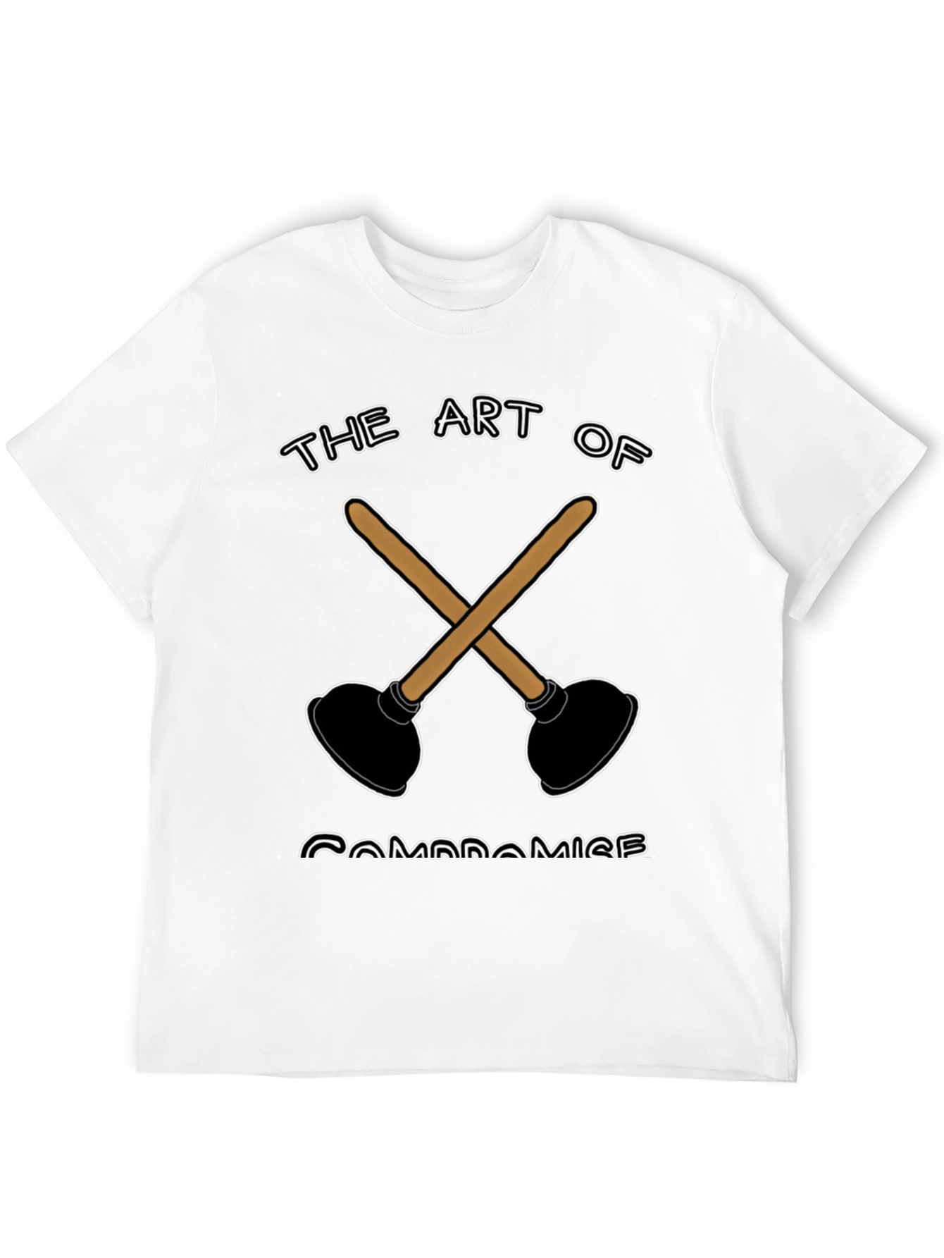 The Art of Compromise Plunger Graphic T-Shirt