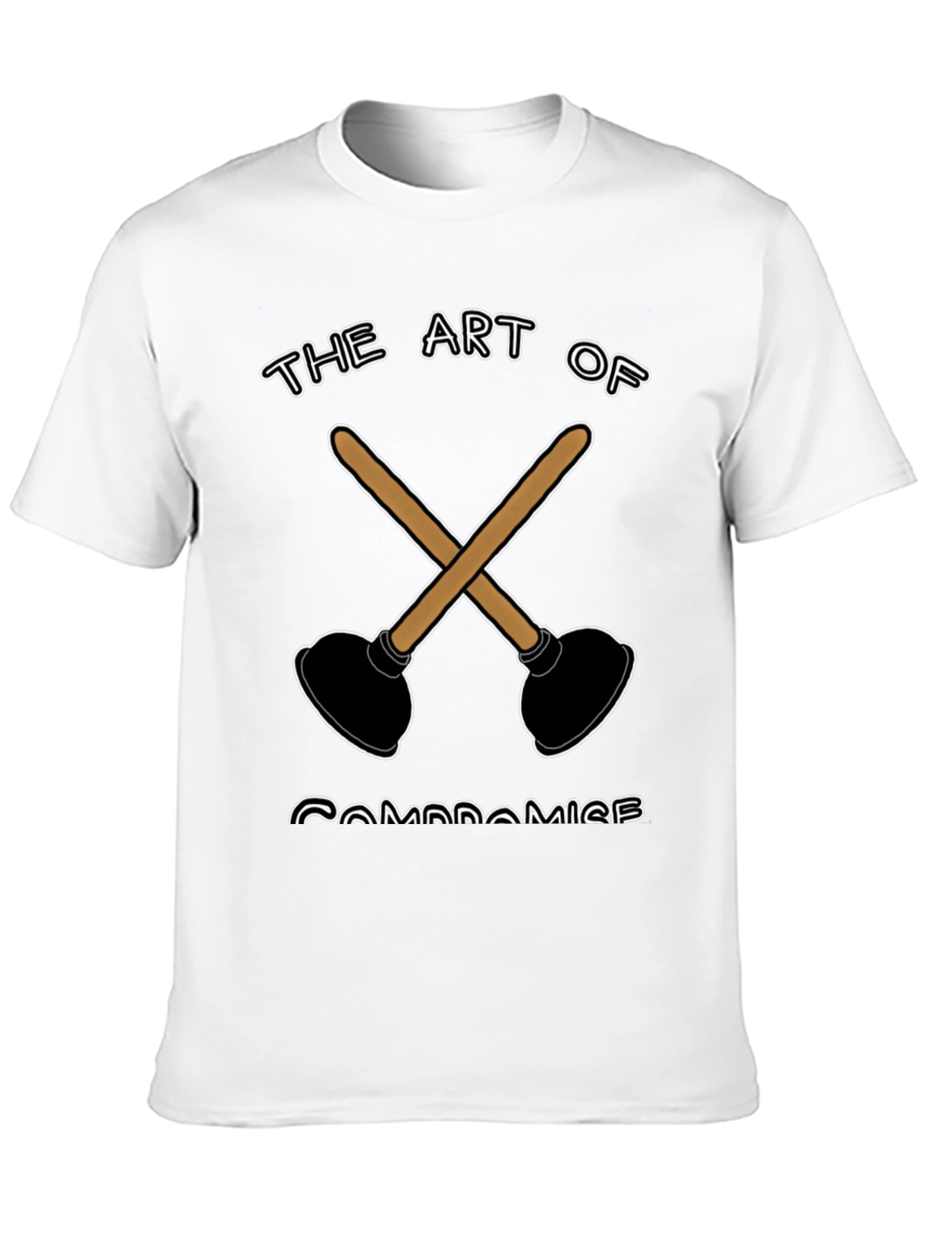 The Art of Compromise Plunger Graphic T-Shirt