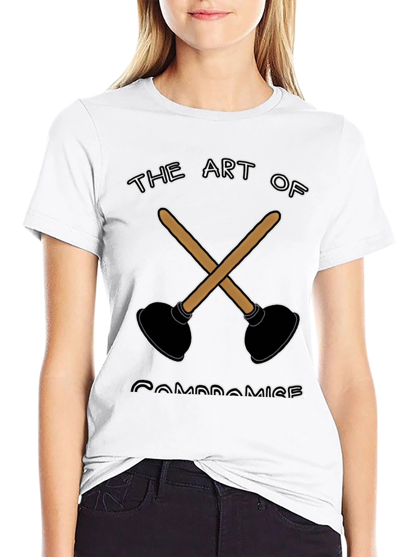 The Art of Compromise Plunger Graphic T-Shirt