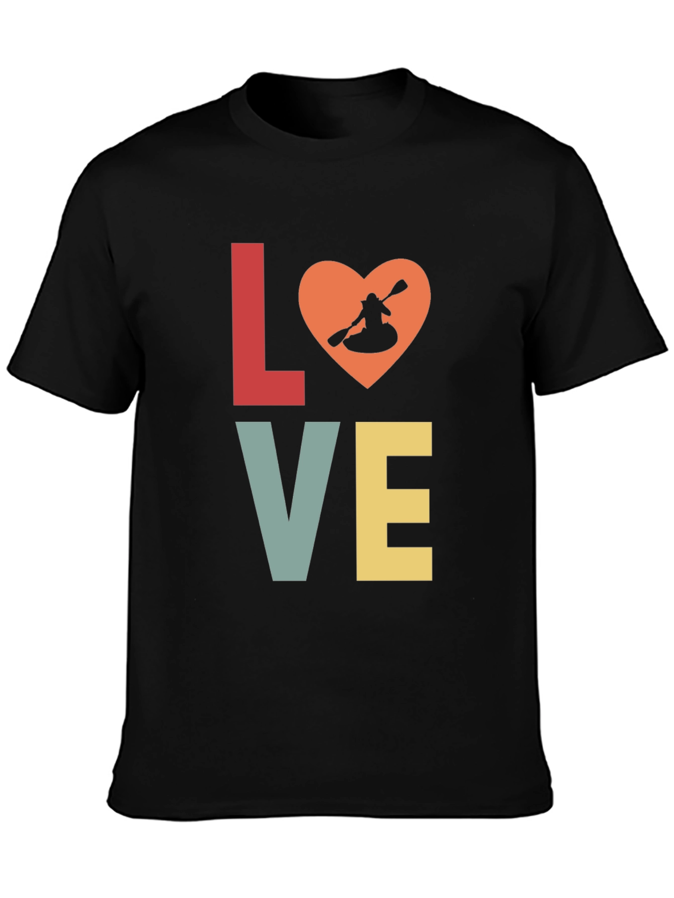 Kayak Love Graphic T-Shirt | Outdoor Adventure Tee