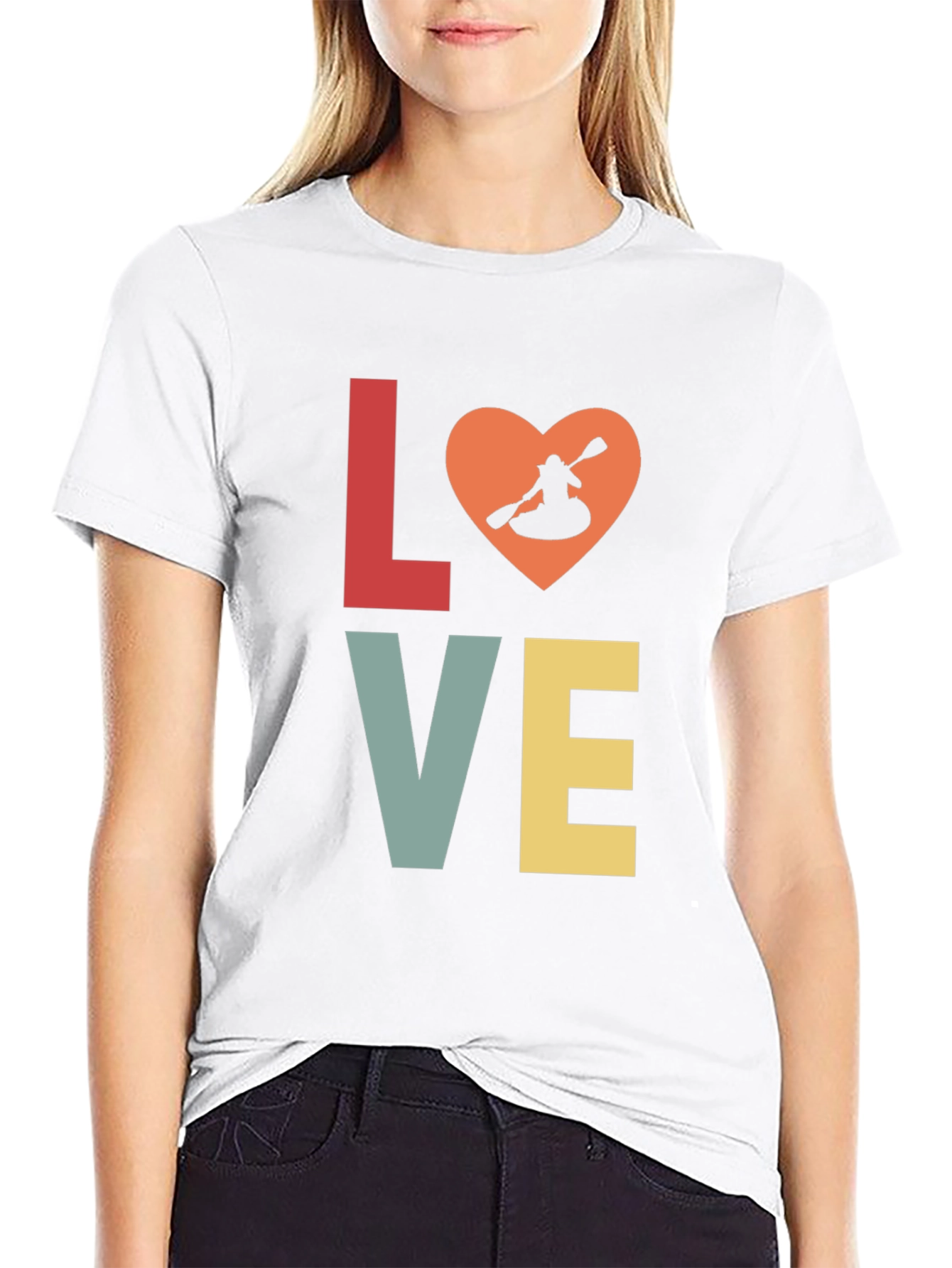 Kayak Love Graphic T-Shirt | Outdoor Adventure Tee