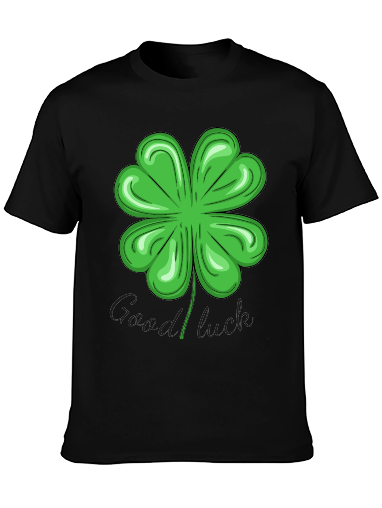 Lucky Four-Leaf Clover Graphic T-Shirt