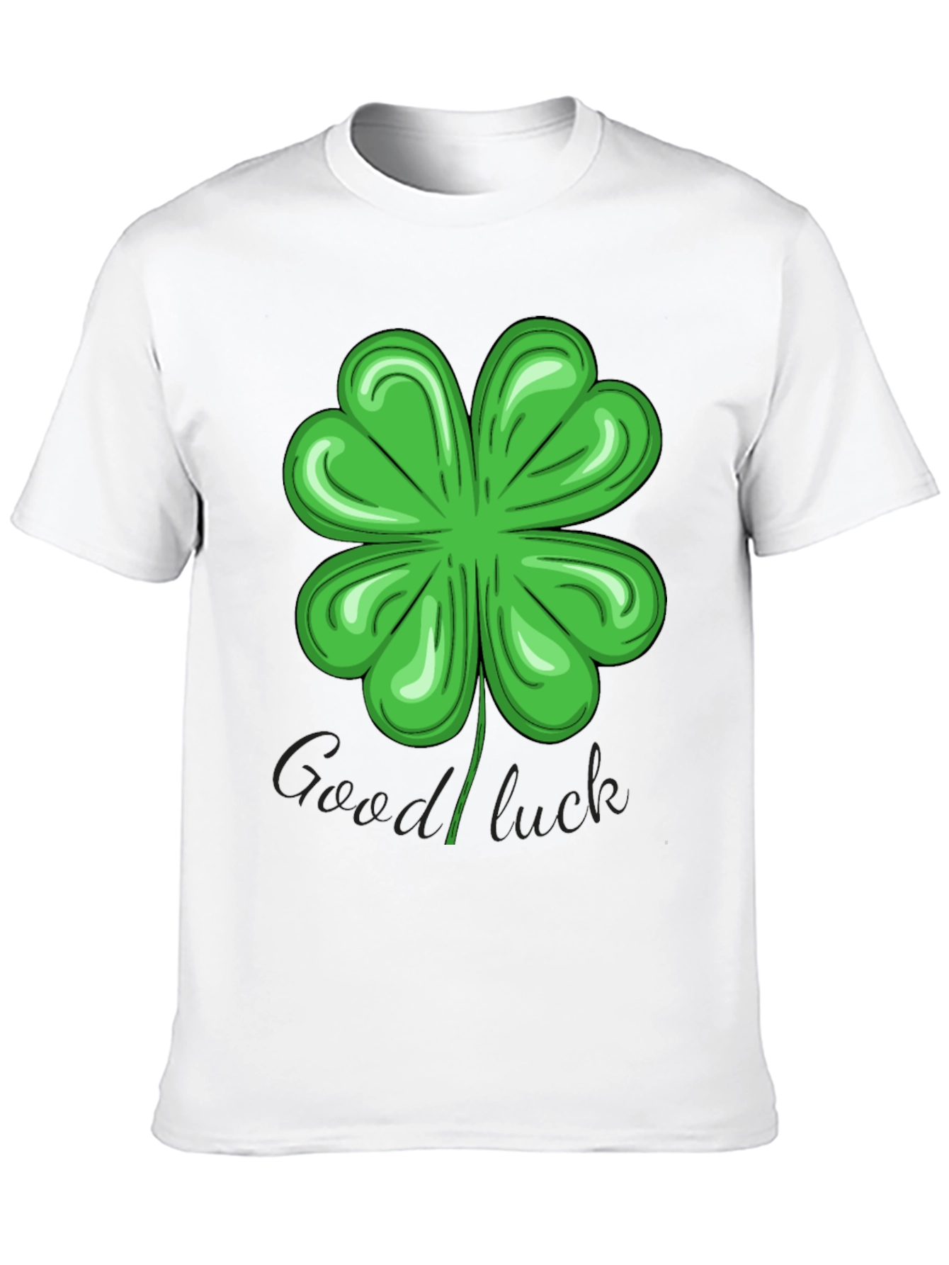 Lucky Four-Leaf Clover Graphic T-Shirt