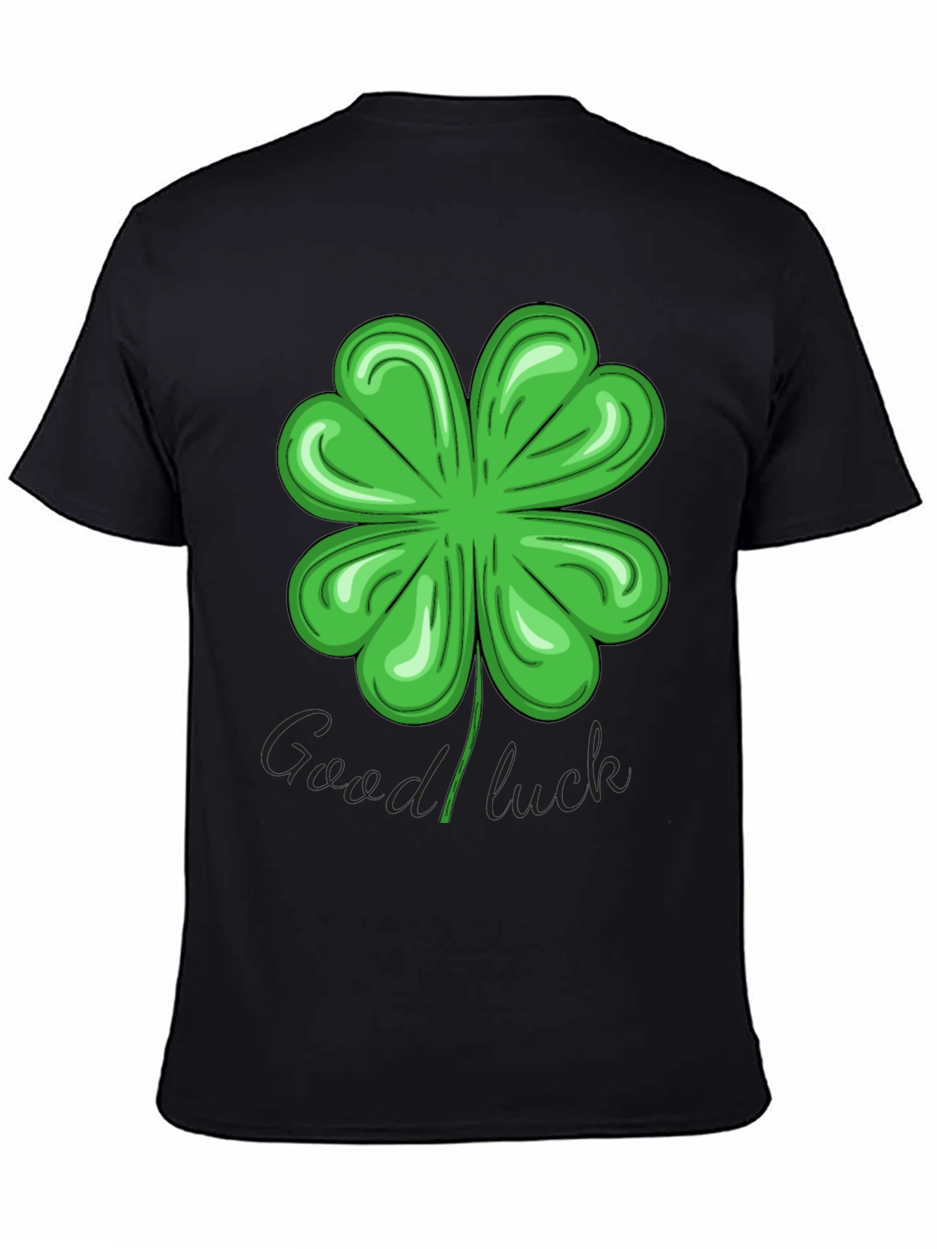 Lucky Four-Leaf Clover Graphic T-Shirt