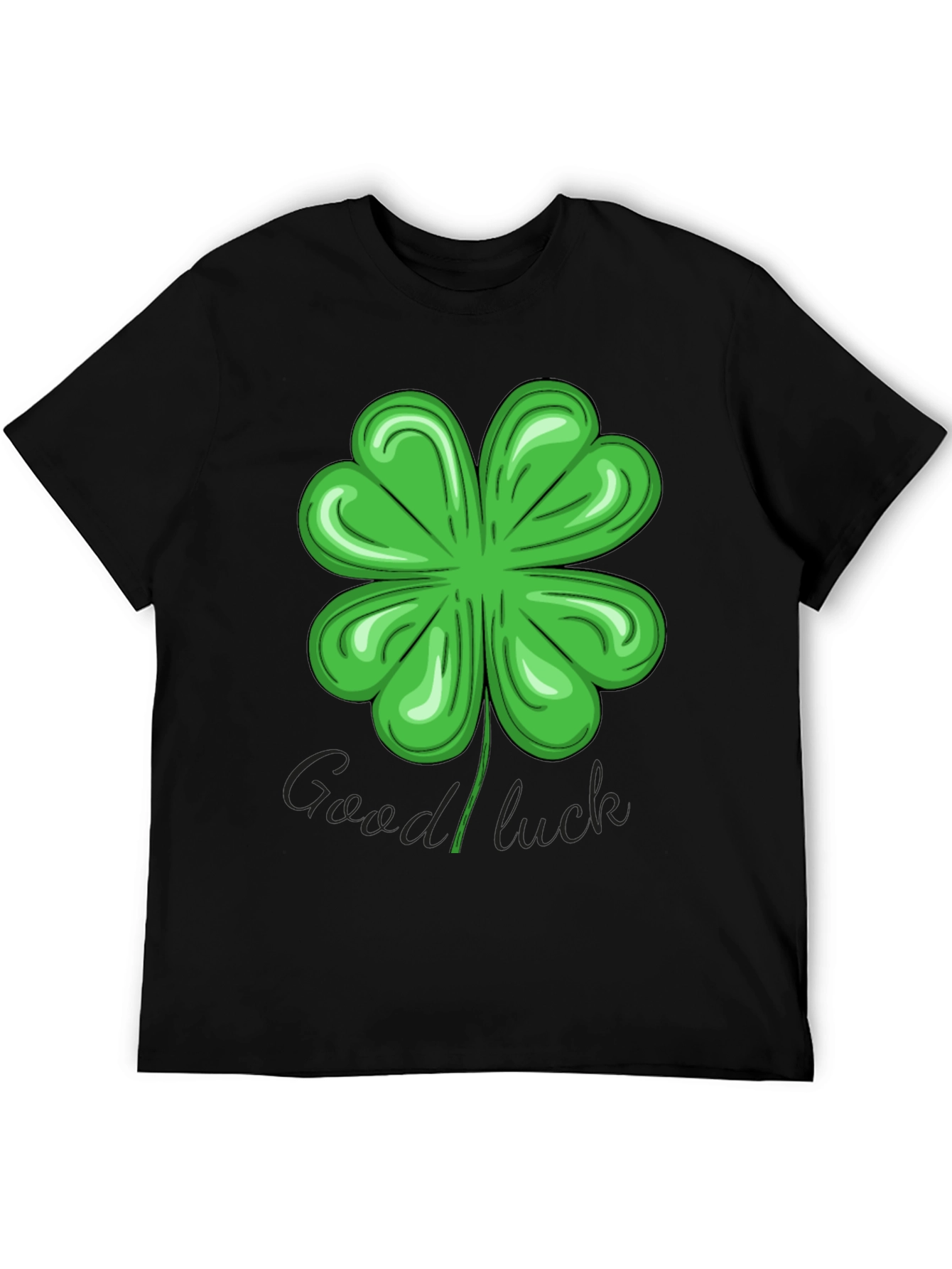 Lucky Four-Leaf Clover Graphic T-Shirt