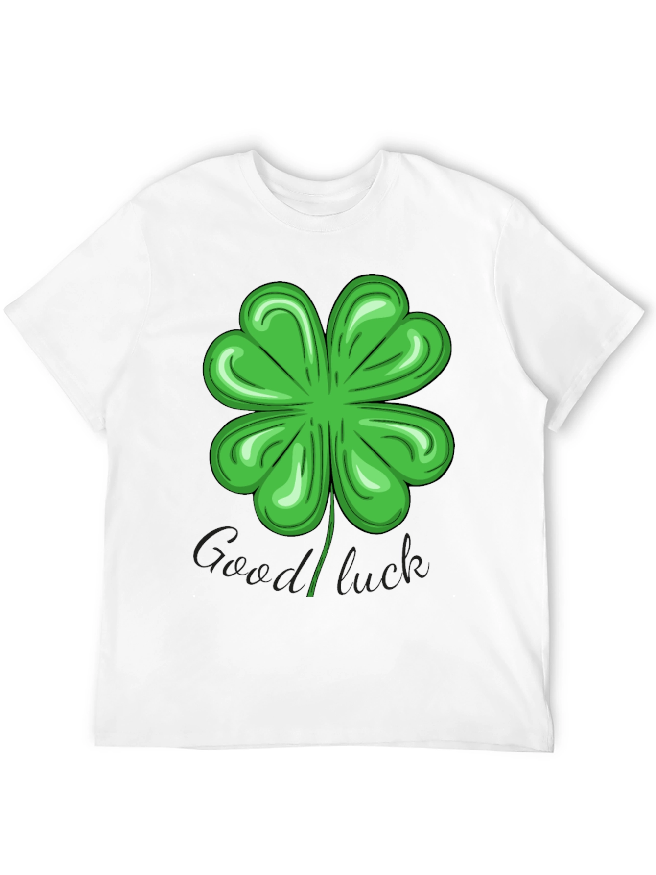 Lucky Four-Leaf Clover Graphic T-Shirt