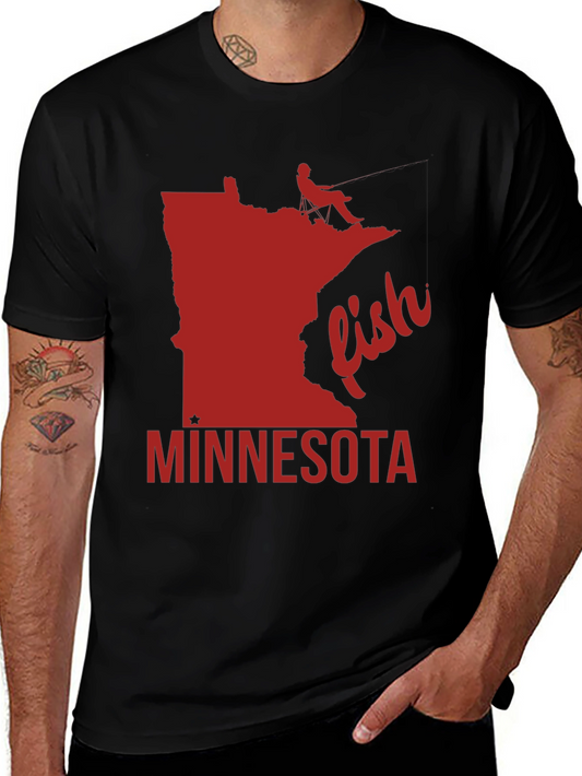 Minnesota Fishing T-Shirt - State Pride Tee