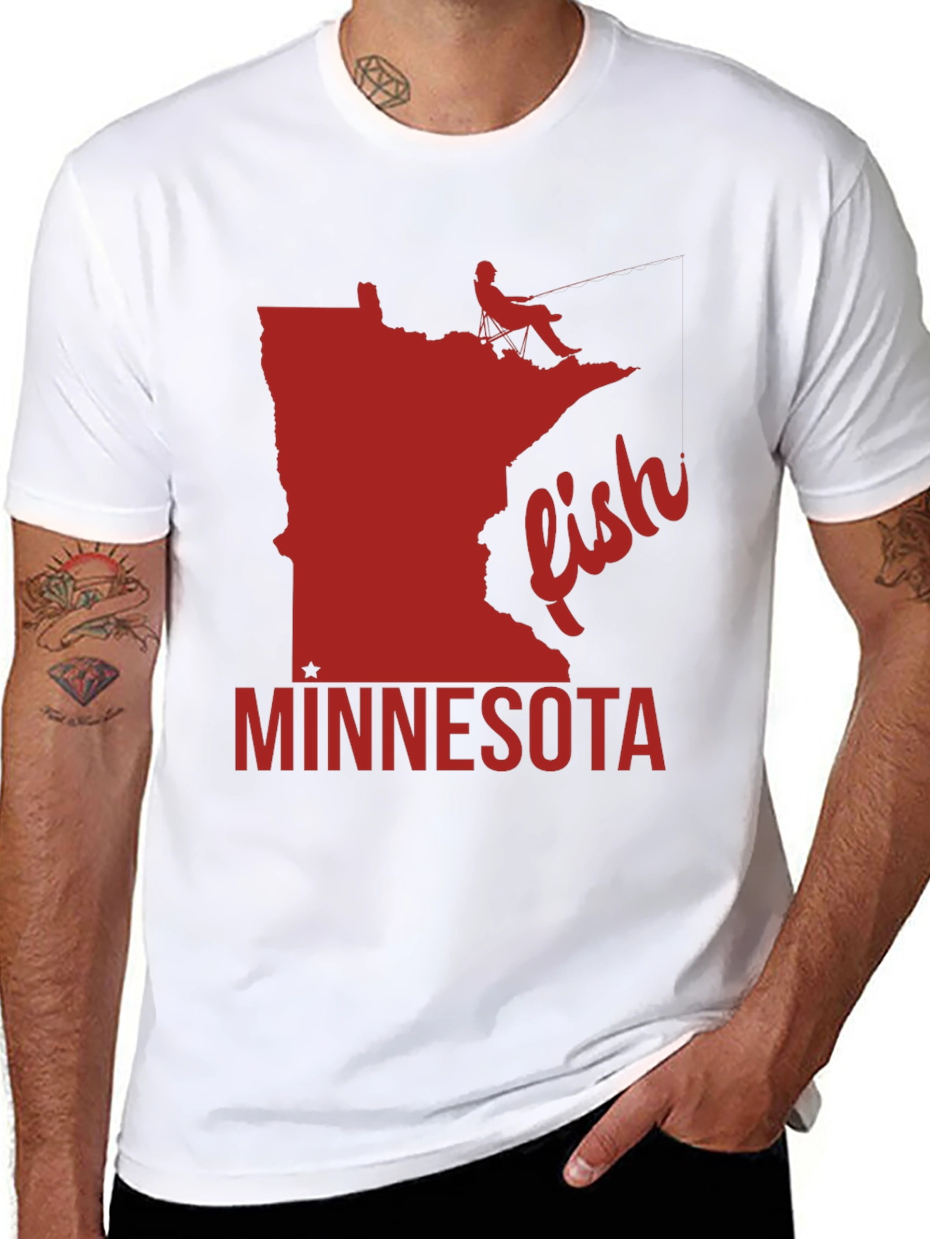 Minnesota Fishing T-Shirt - State Pride Tee