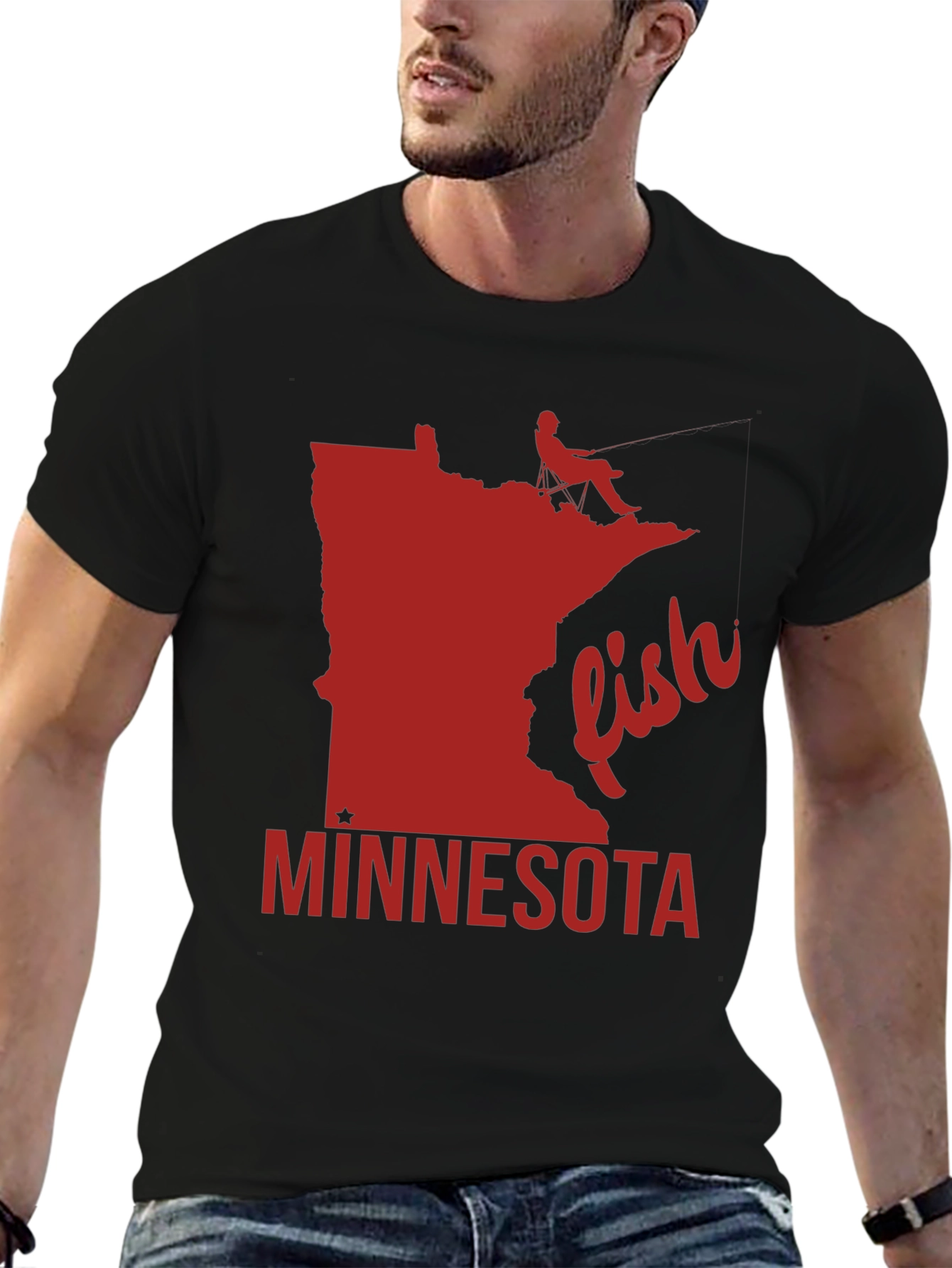 Minnesota Fishing T-Shirt - State Pride Tee