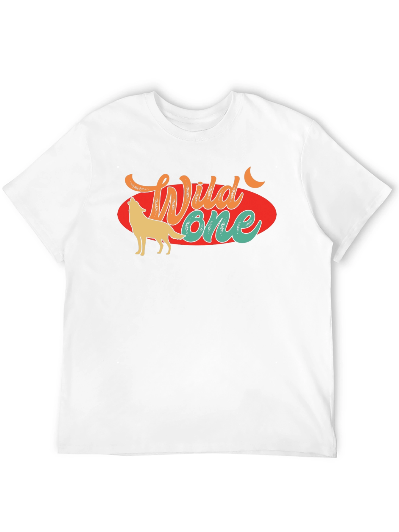 Wild One Wolf Graphic Tee - Retro Style T-Shirt