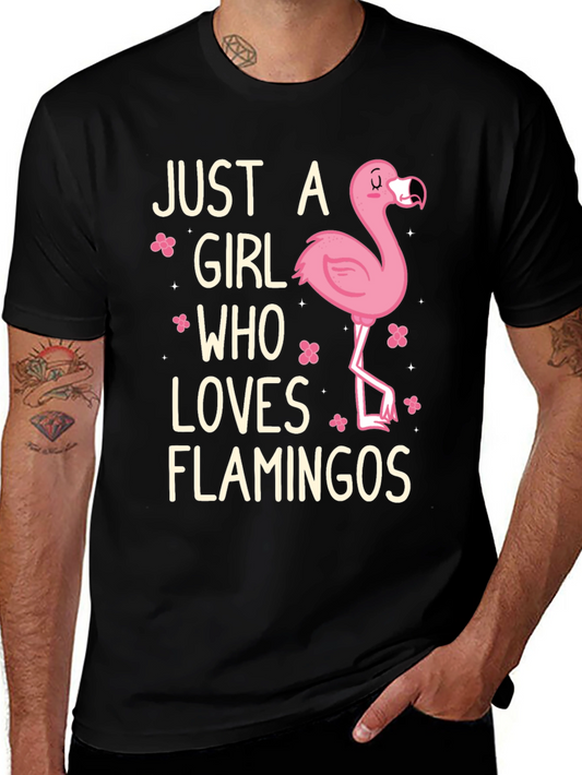 Just A Girl Who Loves Flamingos T-Shirt