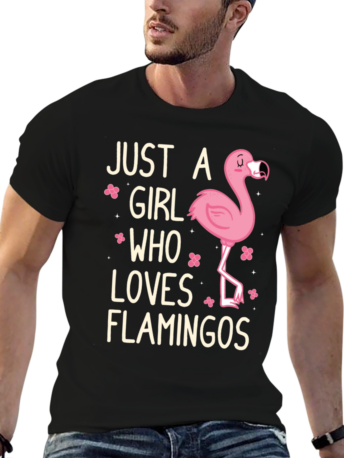 Just A Girl Who Loves Flamingos T-Shirt