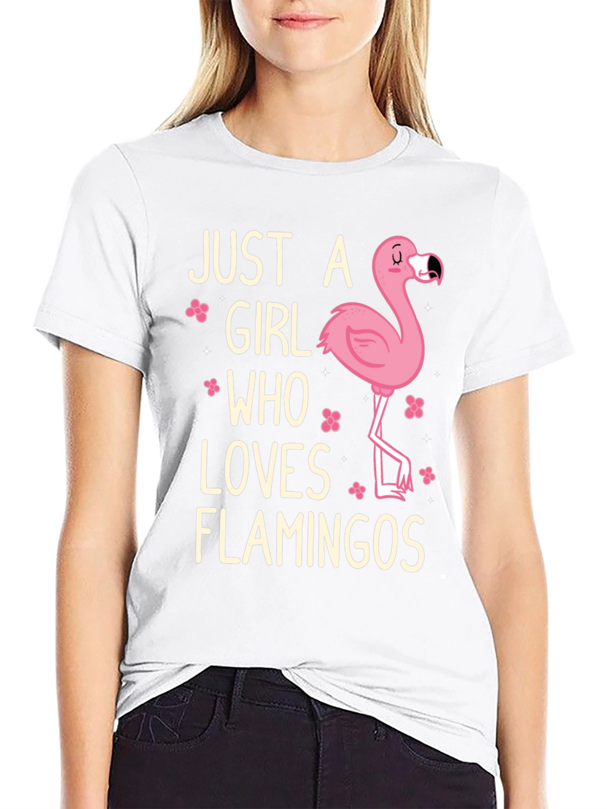 Just A Girl Who Loves Flamingos T-Shirt