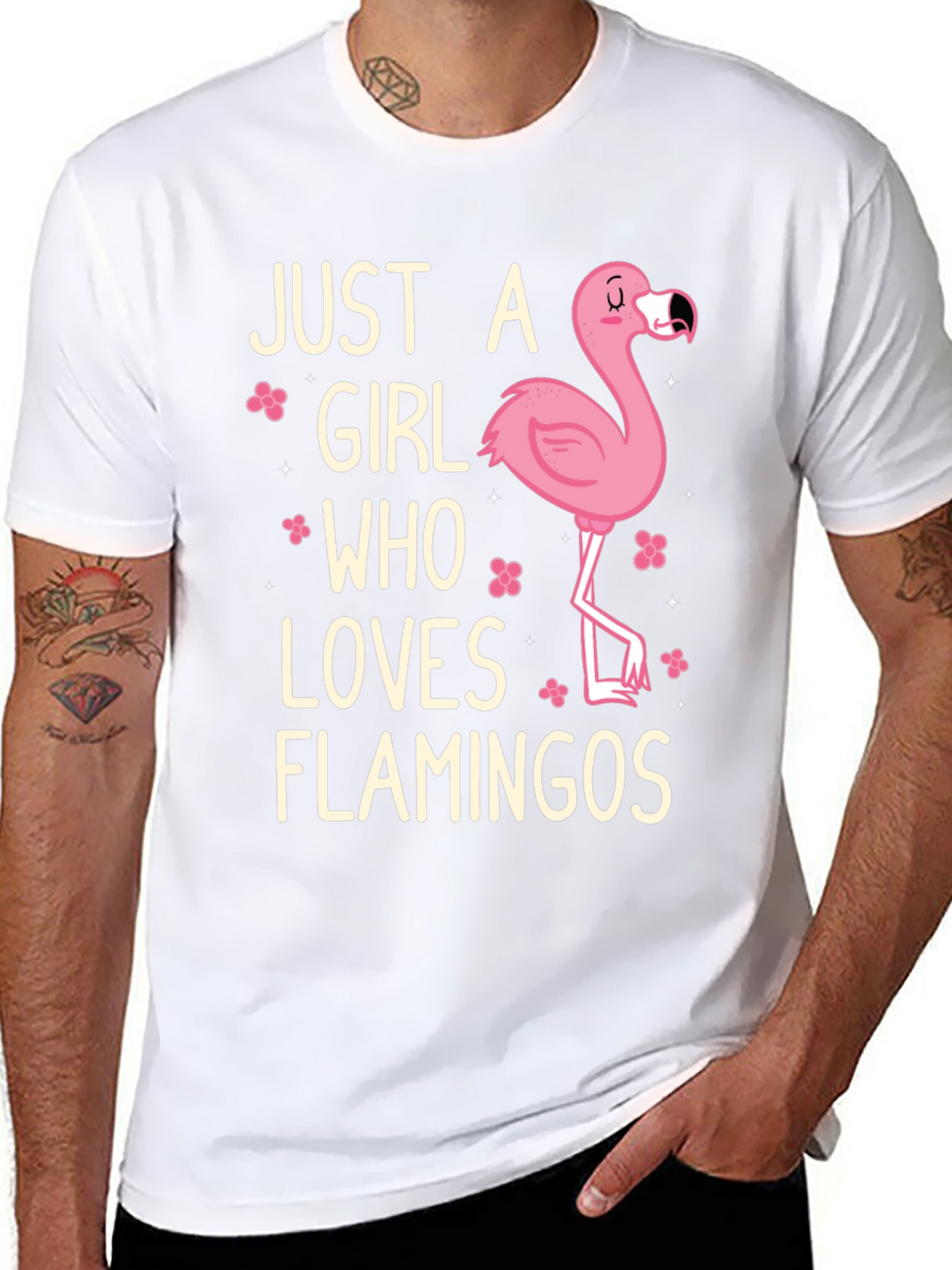 Just A Girl Who Loves Flamingos T-Shirt