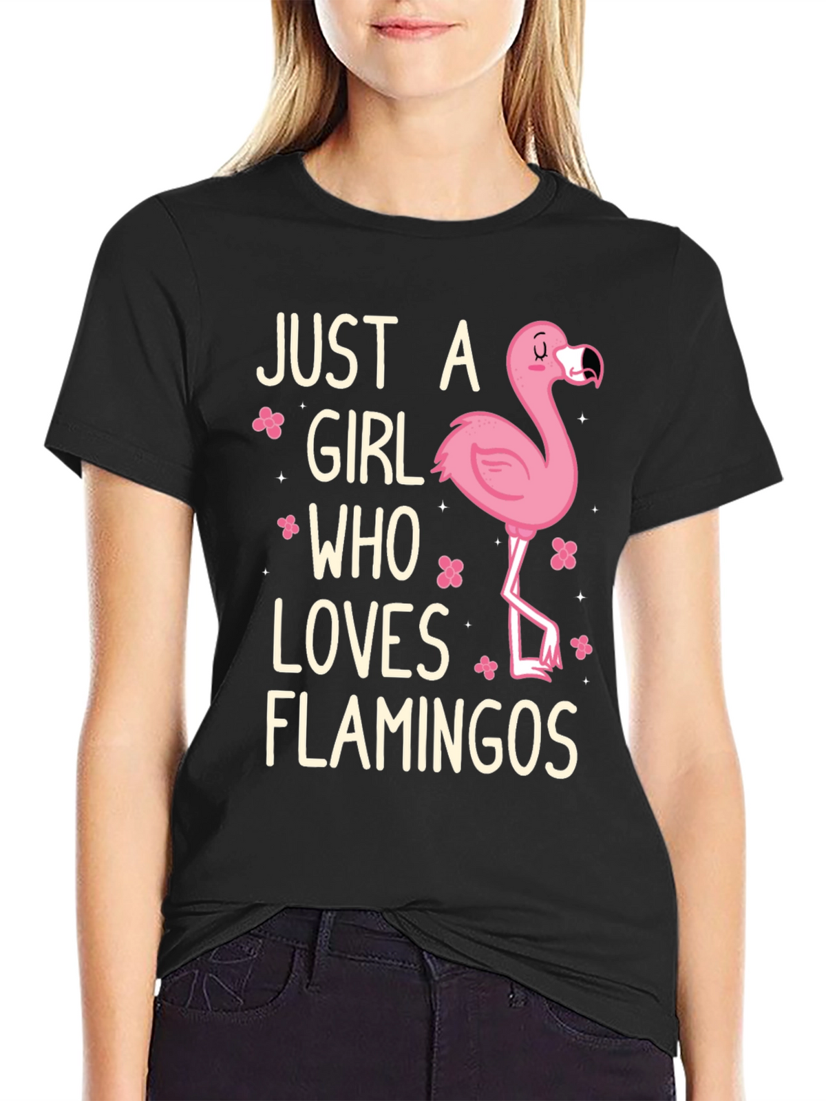 Just A Girl Who Loves Flamingos T-Shirt