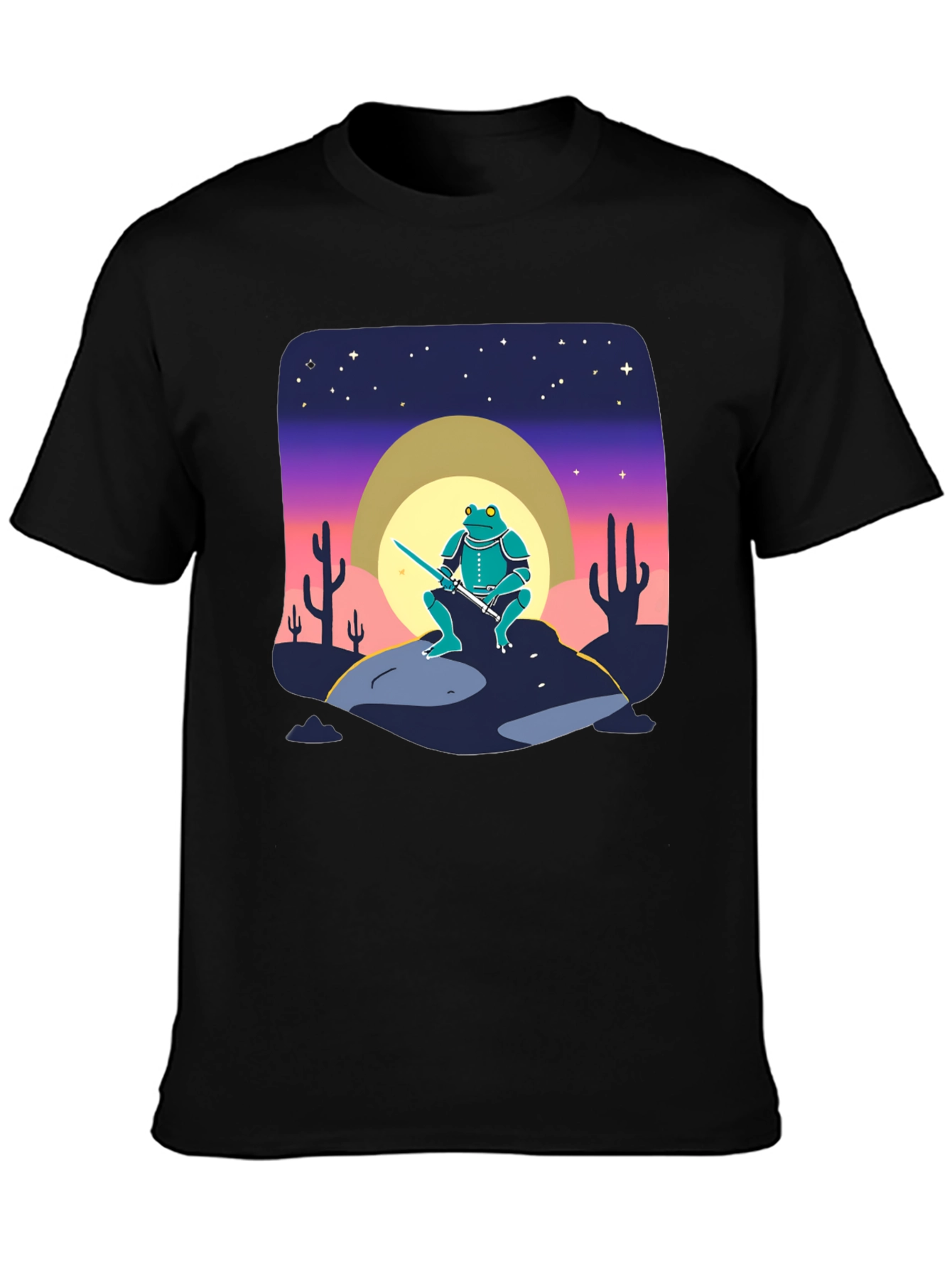 Frog Warrior T-Shirt: Desert Knight Design