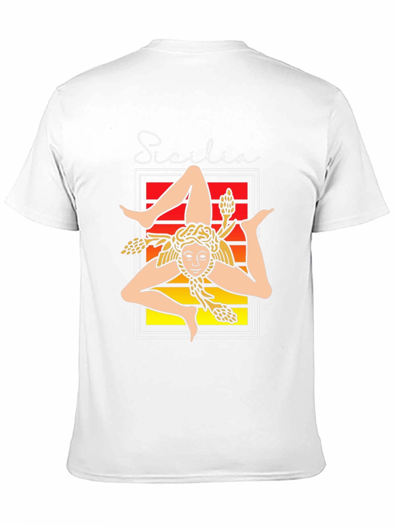 Sicilia Trinacria T-Shirt Italy Sicily Art Tee