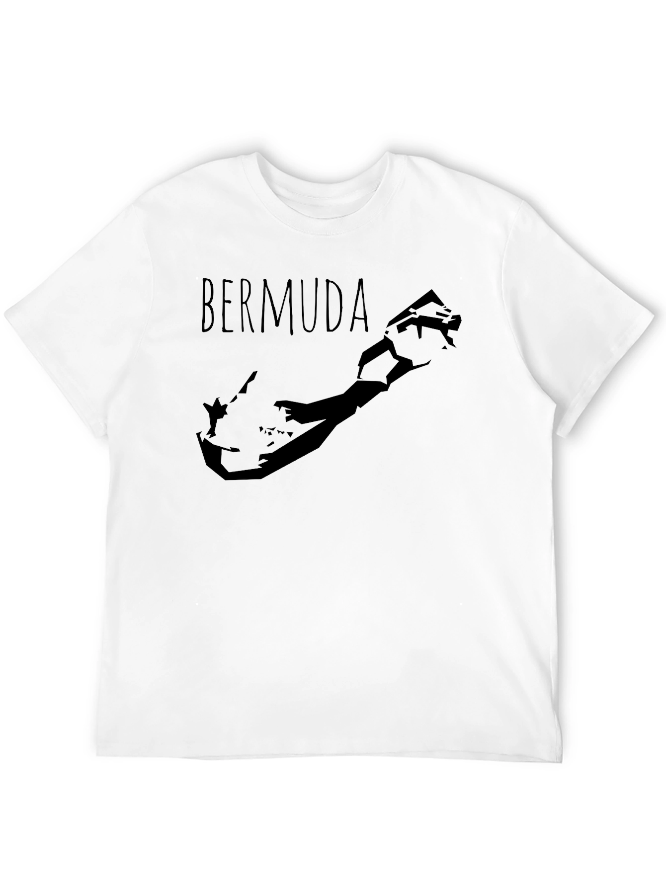Bermuda Map Graphic T-Shirt