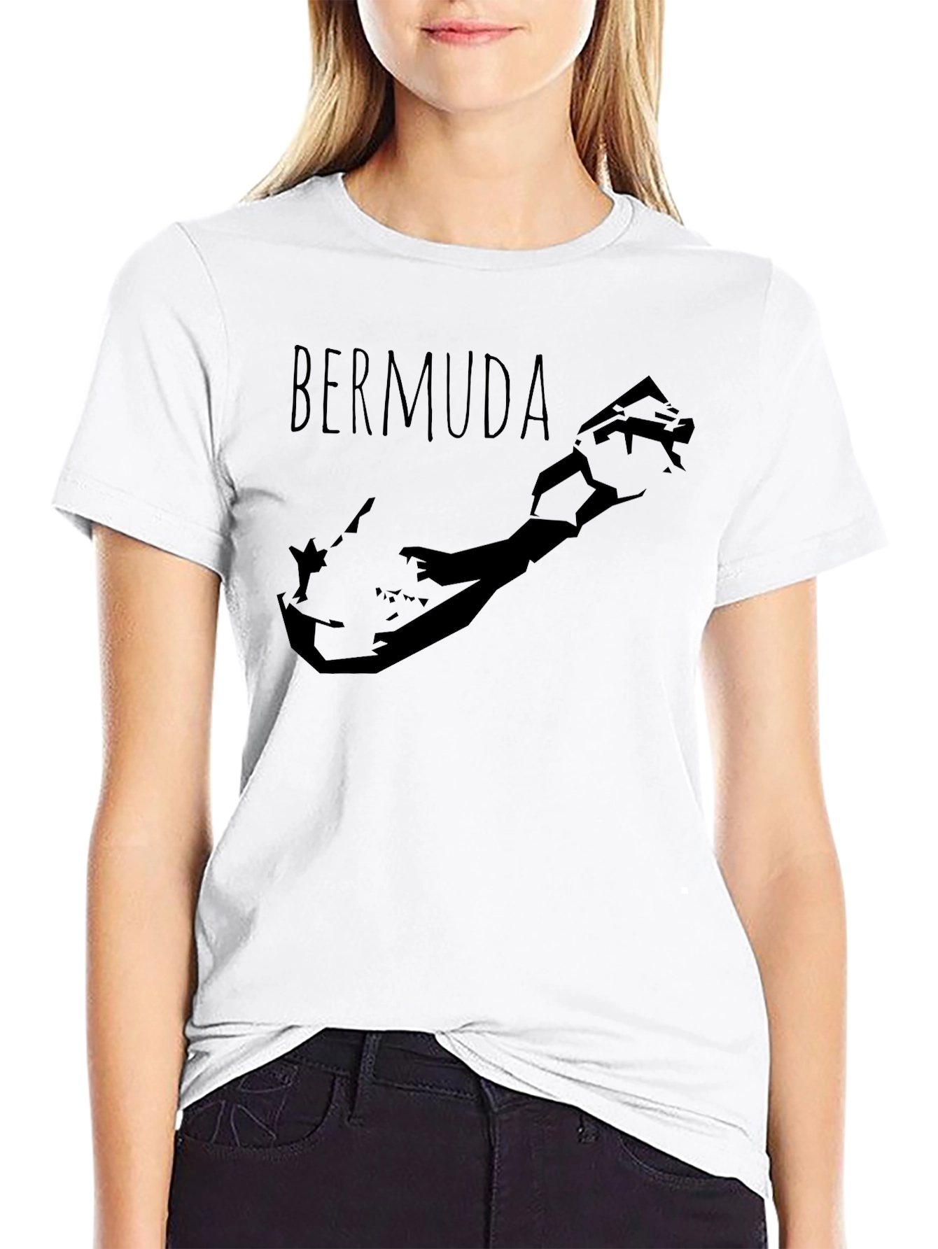 Bermuda Map Graphic T-Shirt