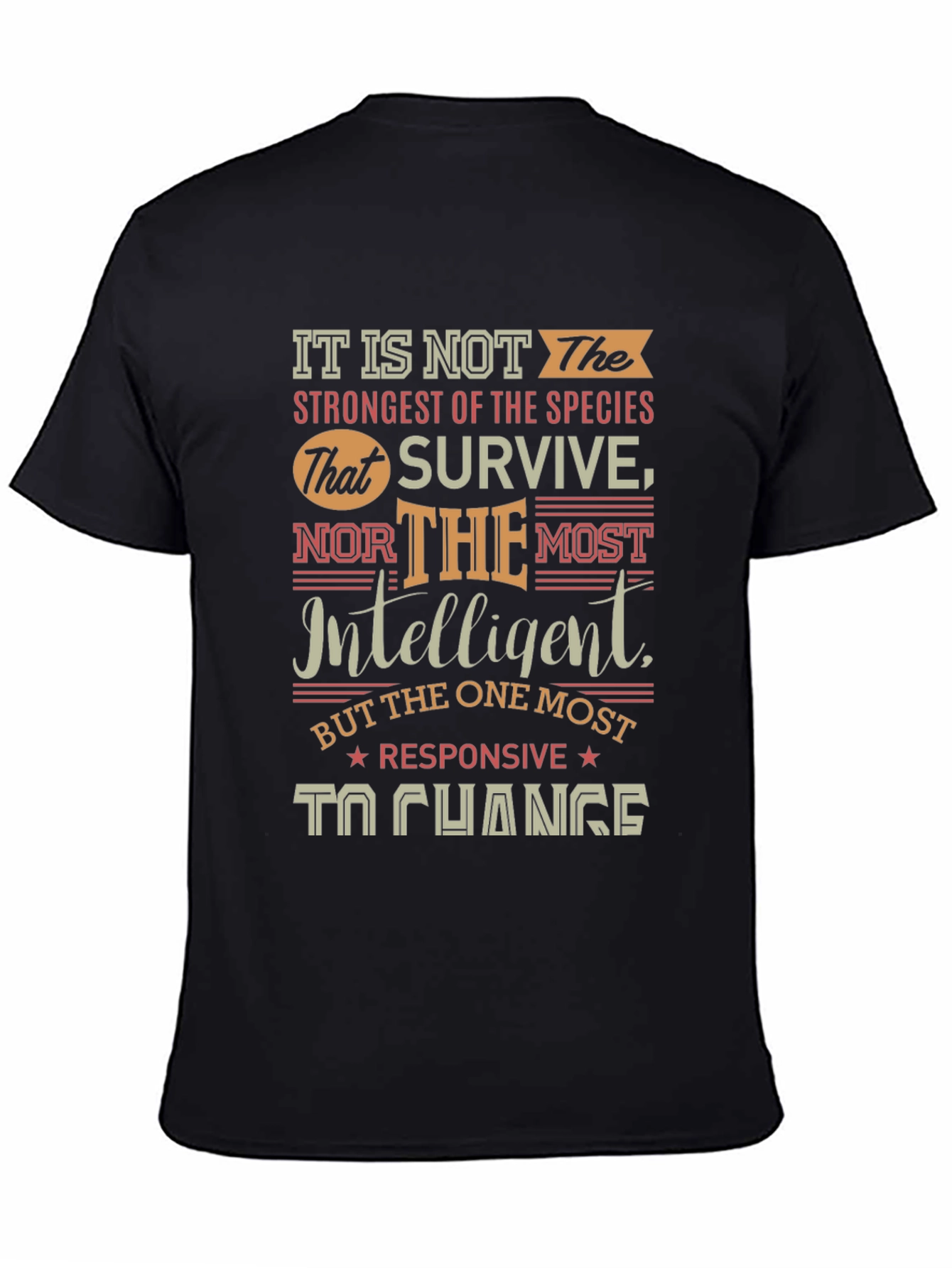 Adaptation Quote Graphic T-Shirt