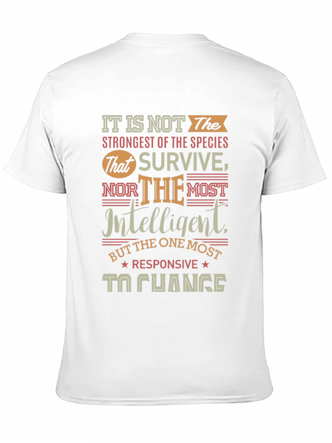 Adaptation Quote Graphic T-Shirt