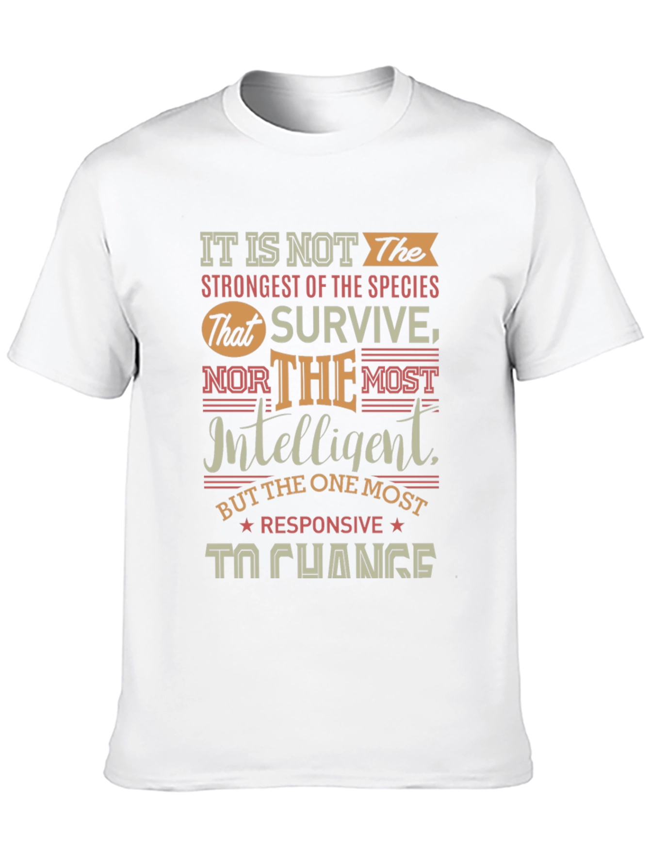 Adaptation Quote Graphic T-Shirt