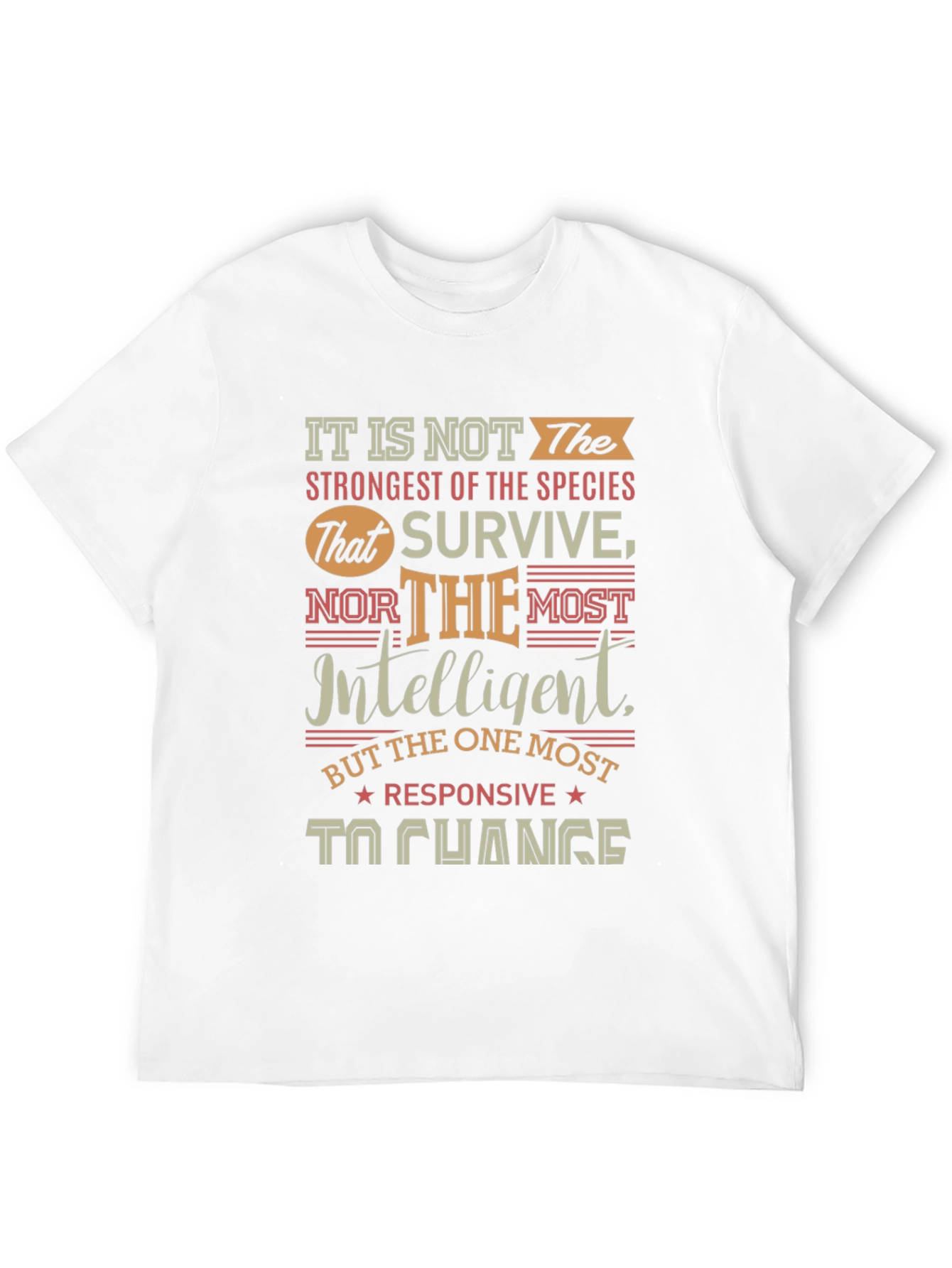 Adaptation Quote Graphic T-Shirt