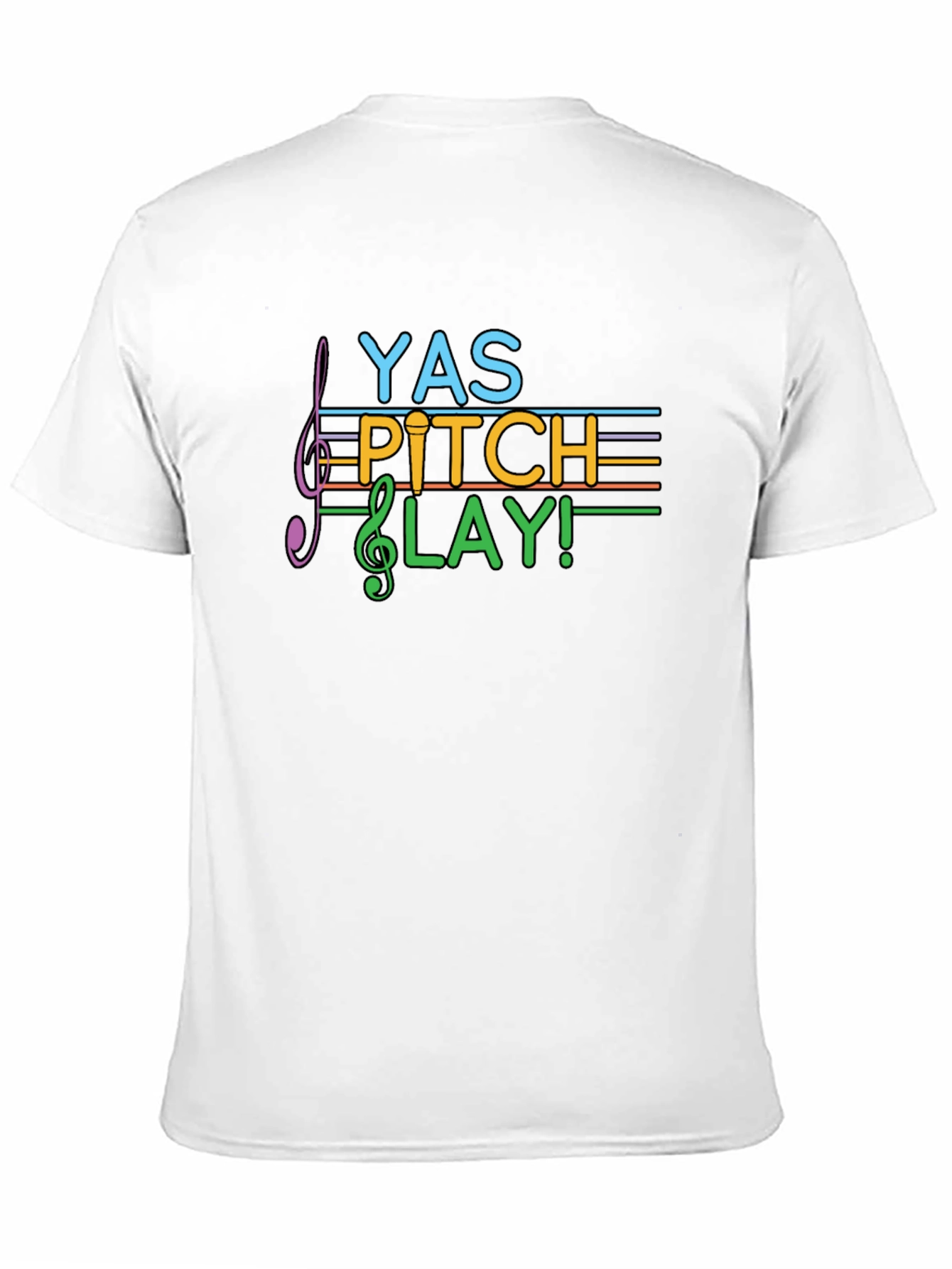 YAS Pitch Lay! Black Graphic Tee