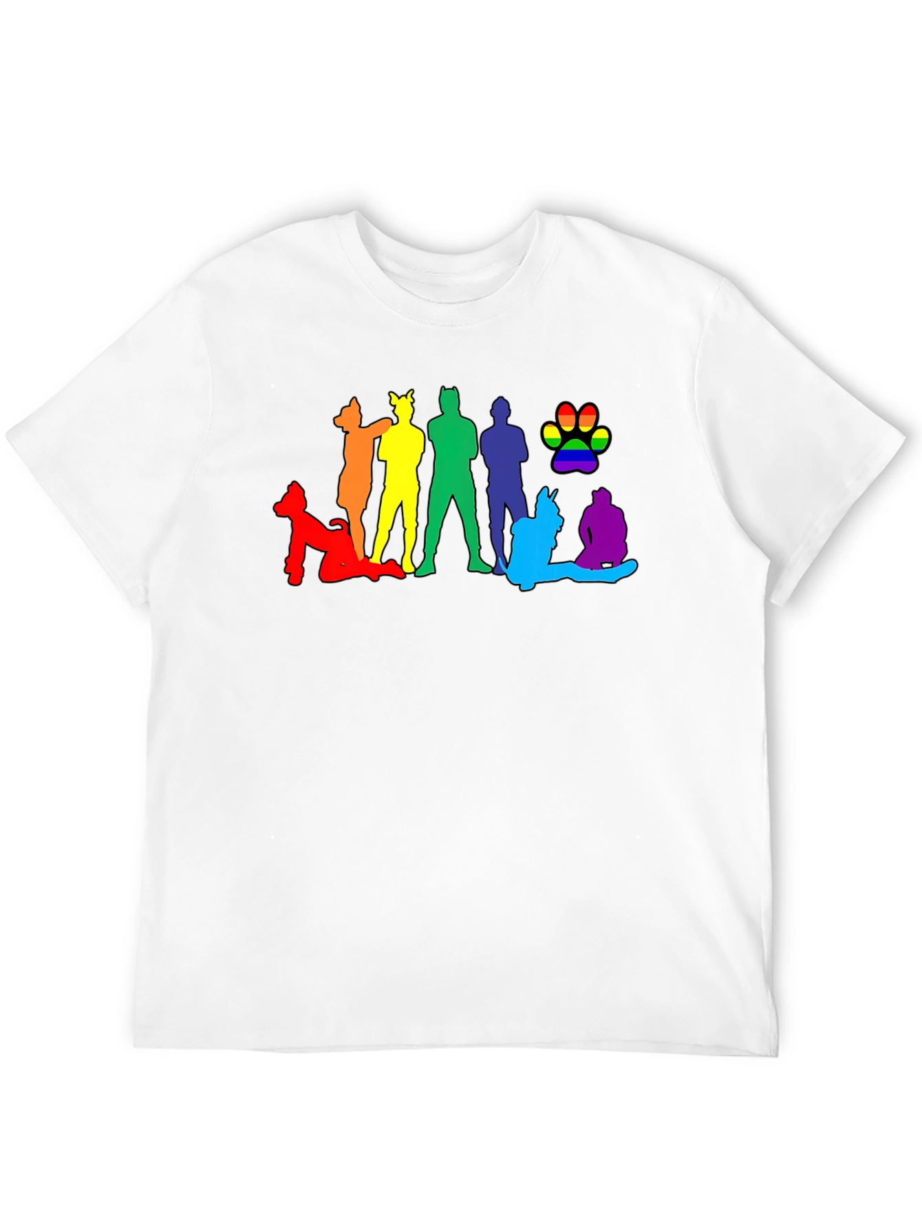 LGBT Pride Silhouette Black T-Shirt