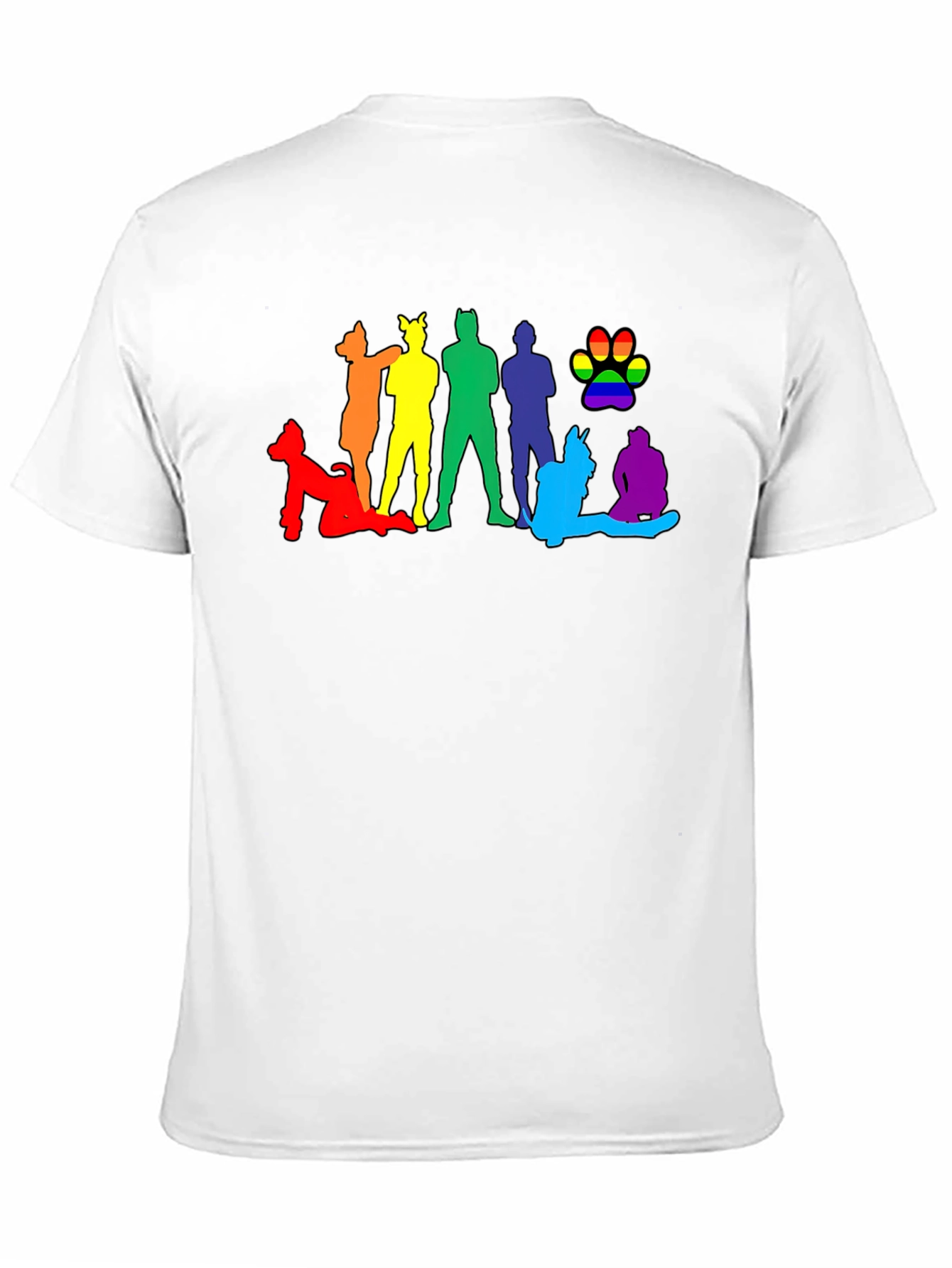 LGBT Pride Silhouette Black T-Shirt