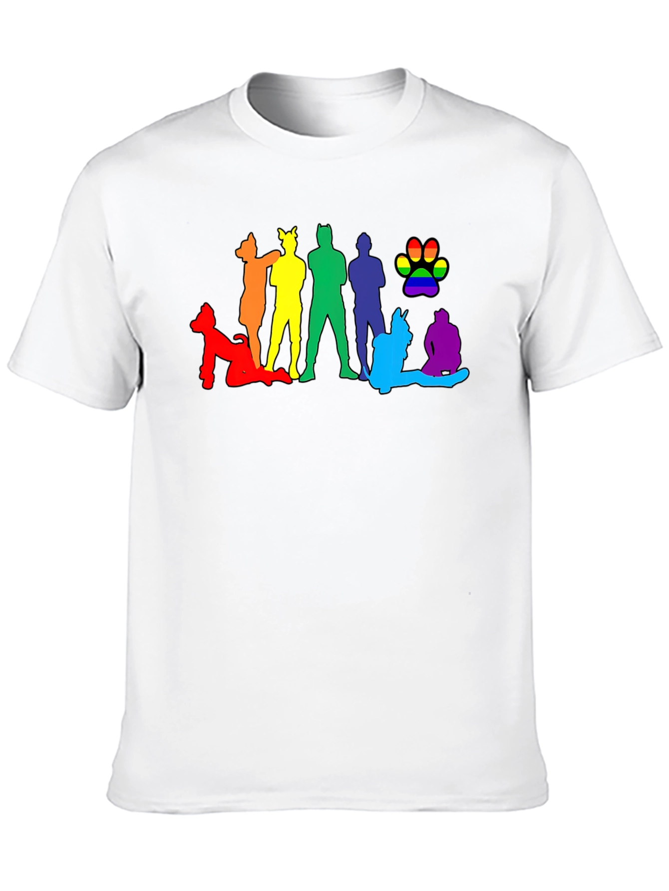 LGBT Pride Silhouette Black T-Shirt