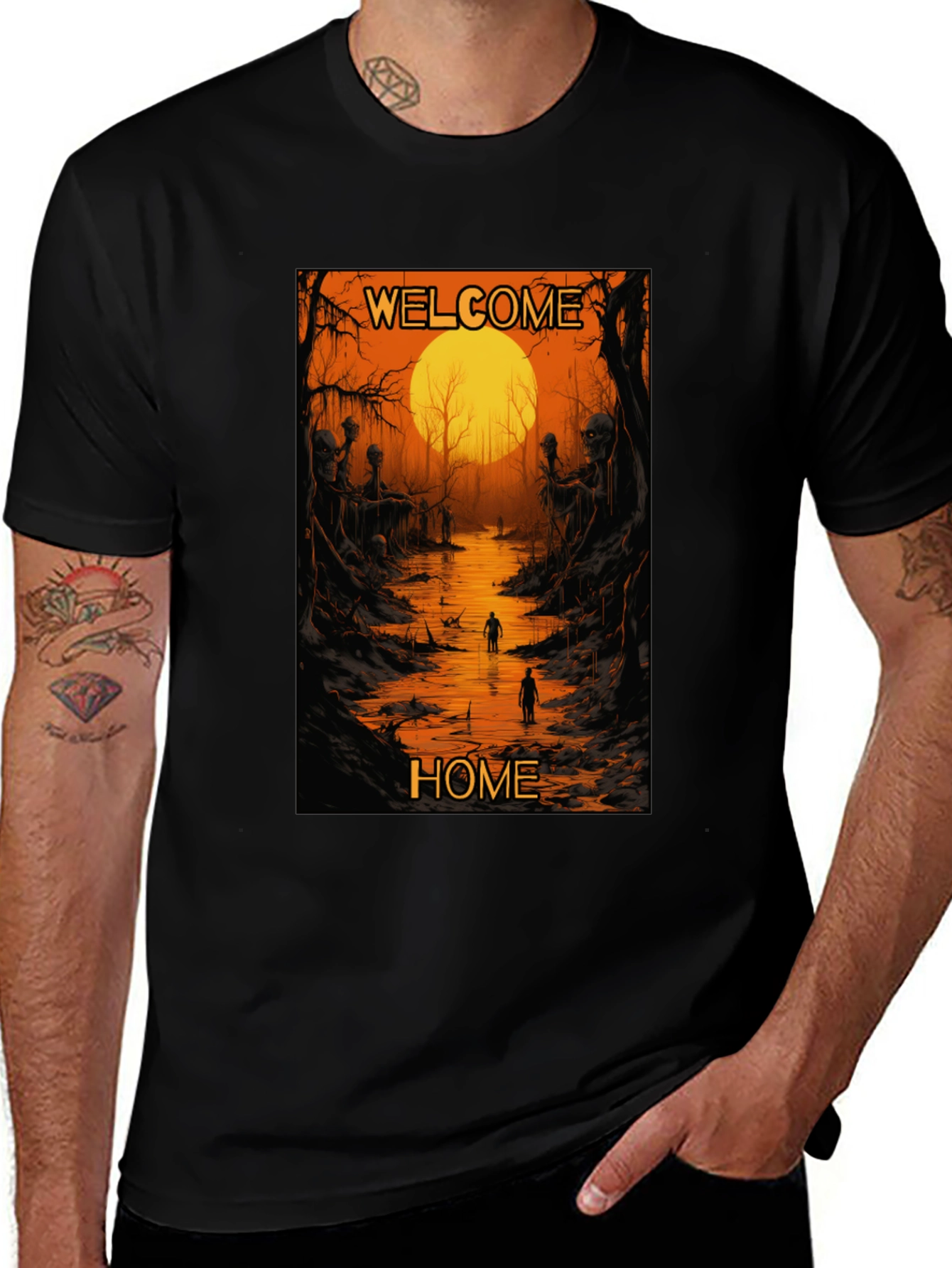Welcome Home Graphic Tee - Spooky River Design