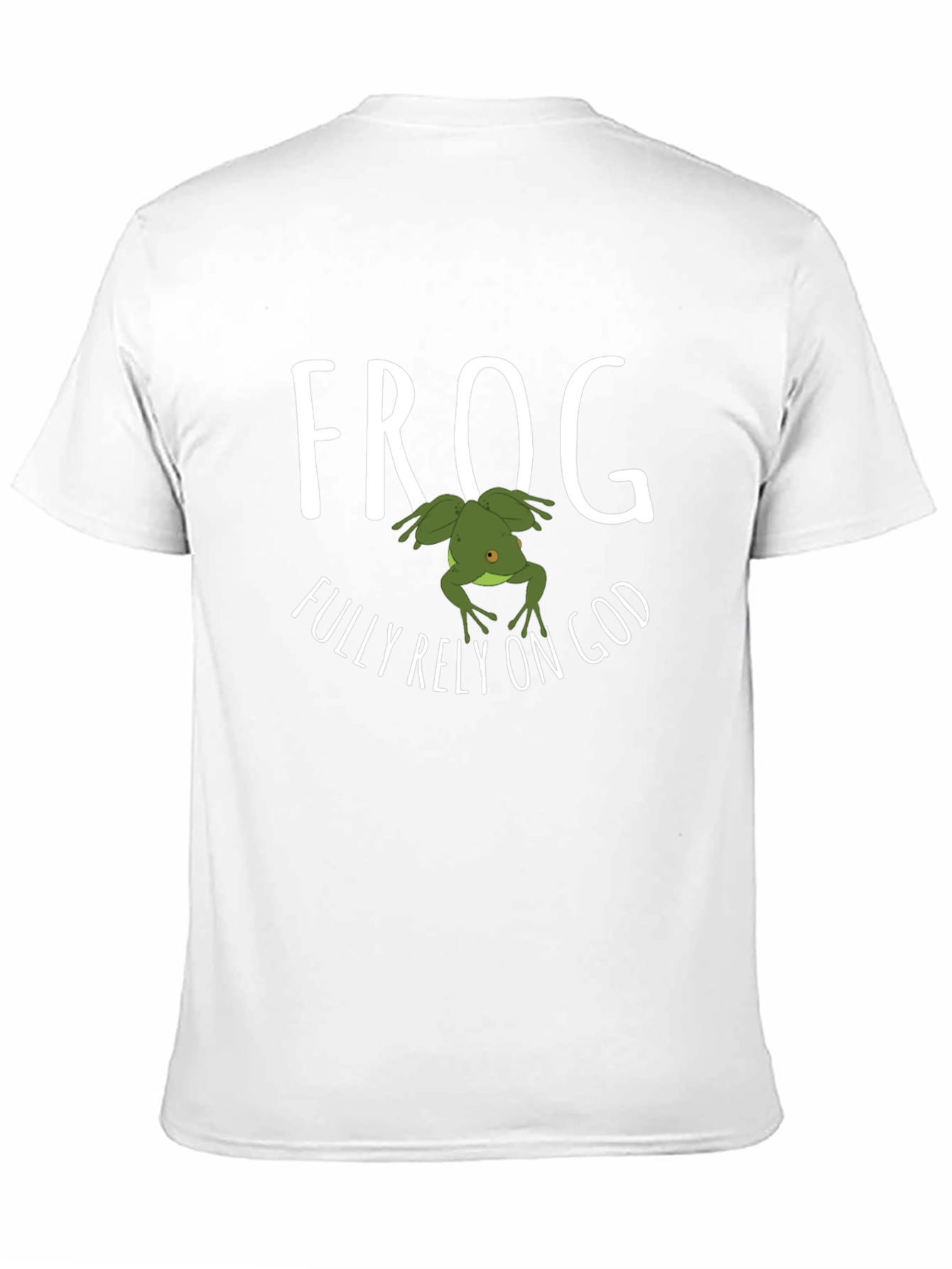 Frog Fully Rely on God Graphic T-Shirt